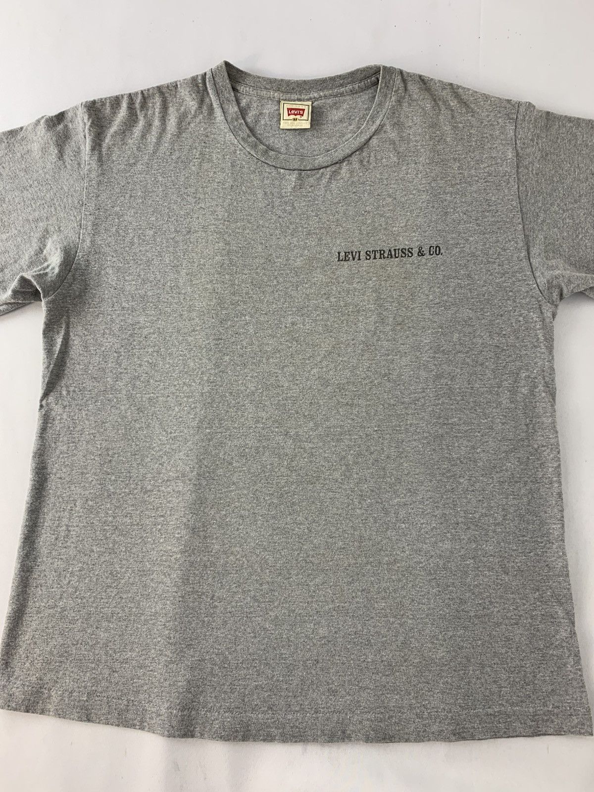 Levi's 90s Levi Strauss & Co Demand Best Gray Printed Tee Size US L / EU 52-54 / 3 - 3 Thumbnail