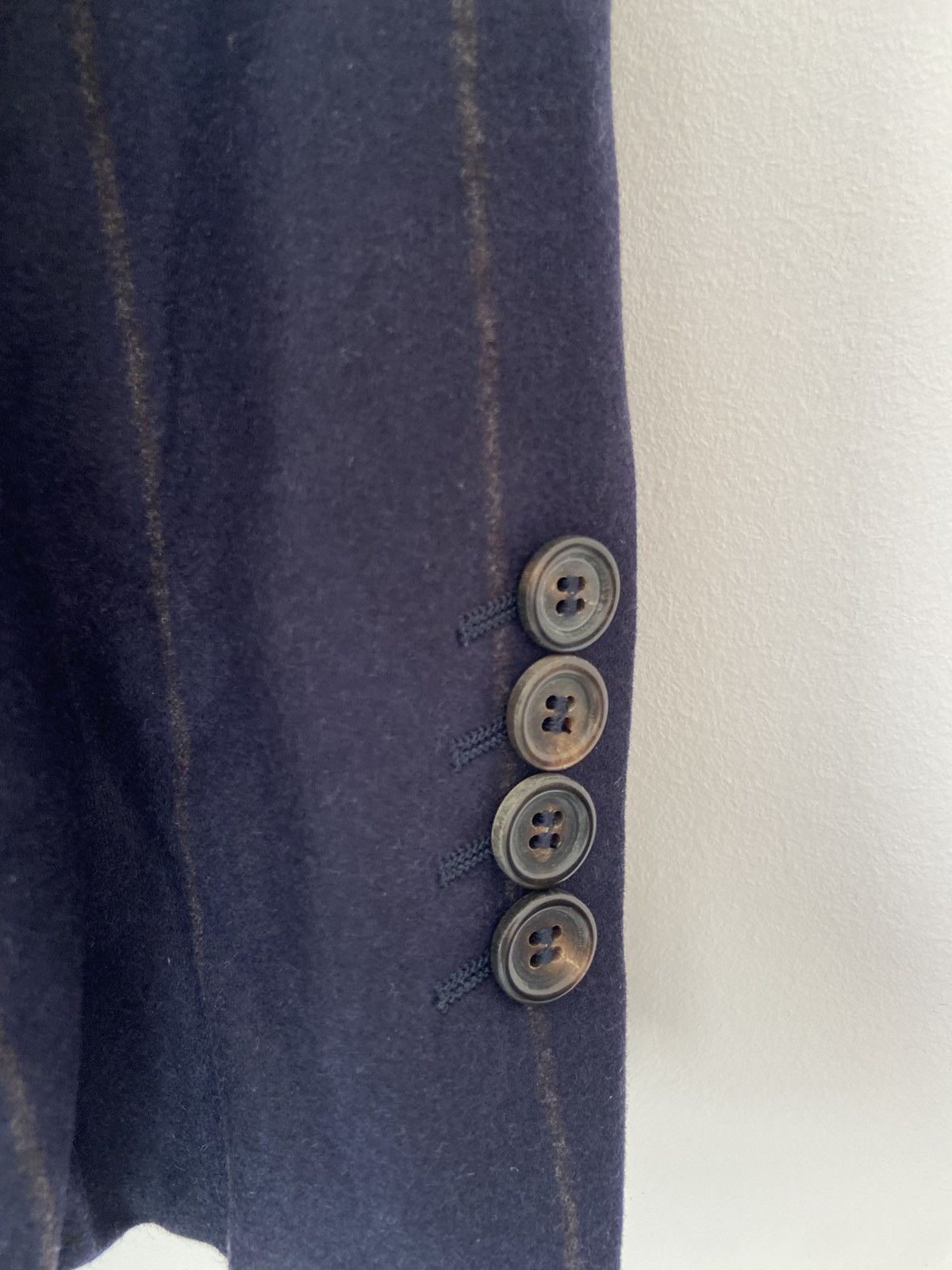 Brunello Cucinelli Brunello Cucinelli Pinstripe Wool Blazer Size 42R - 3 Thumbnail