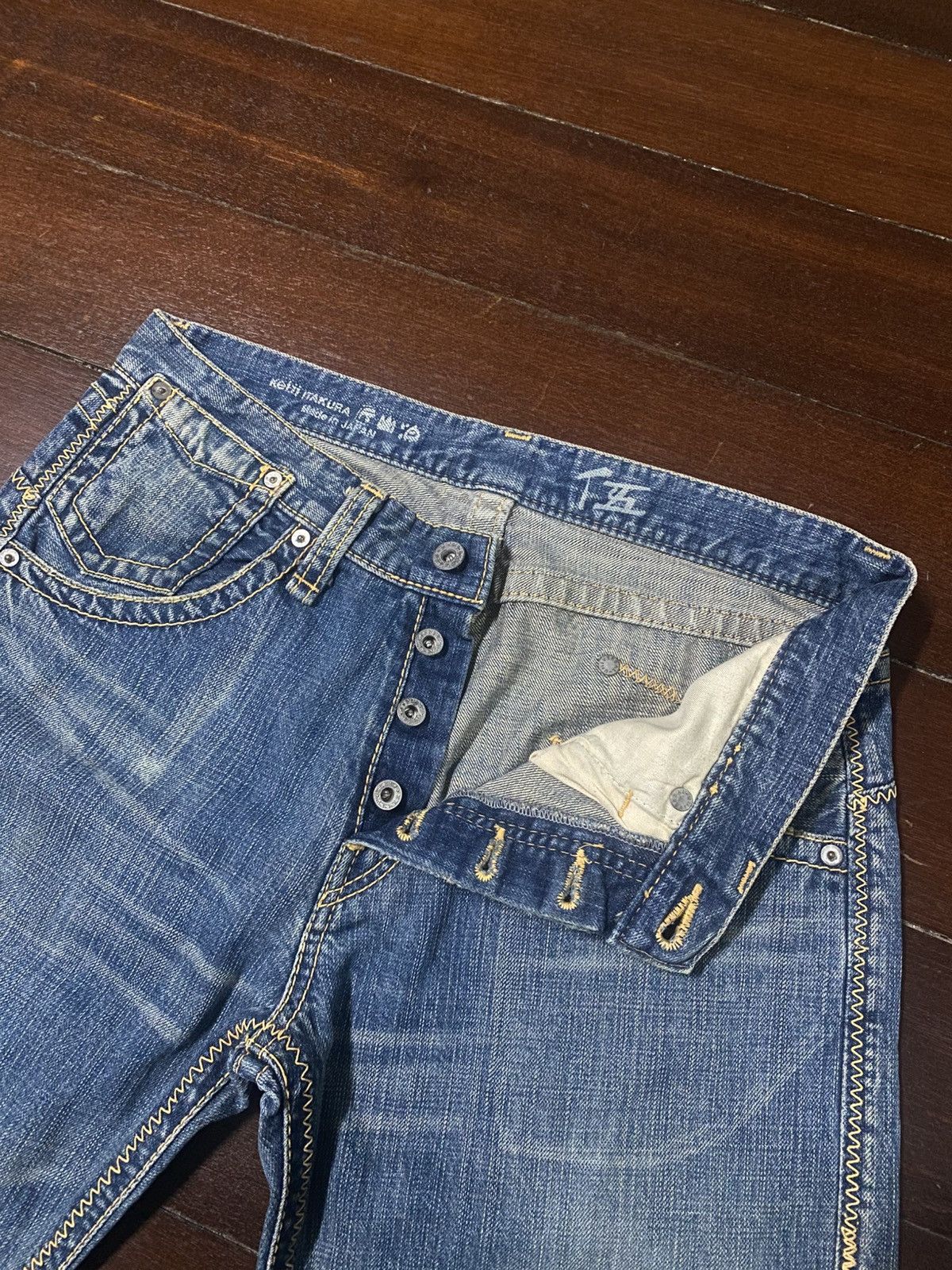14th Addiction 💥💥 Japanes Brand keiji itakura made in japan Jeans Size US 33 - 10 Thumbnail