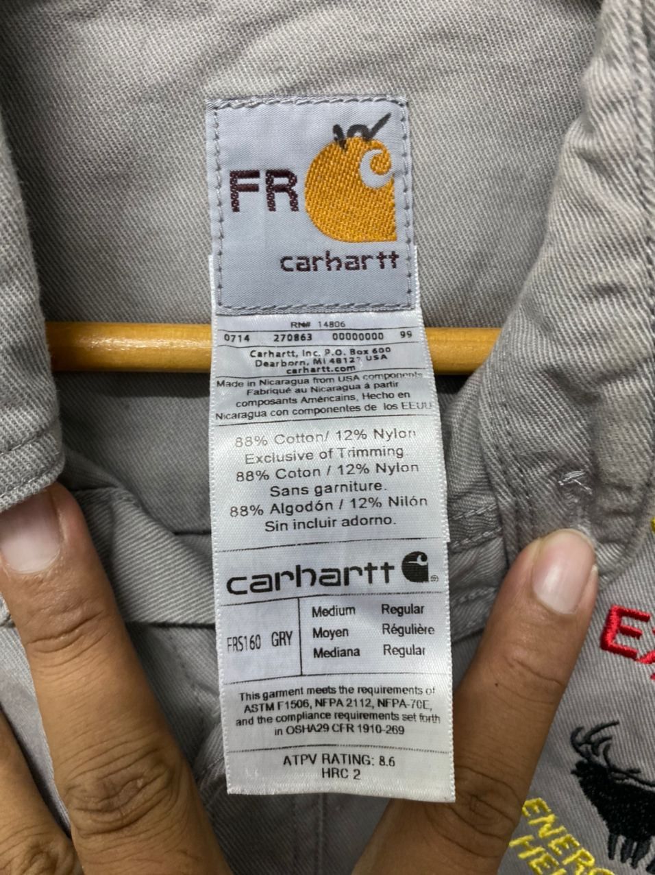 Carhartt carhartt flame resistant shirt exxon mobil Size US XL / EU 56 / 4 - 6 Thumbnail
