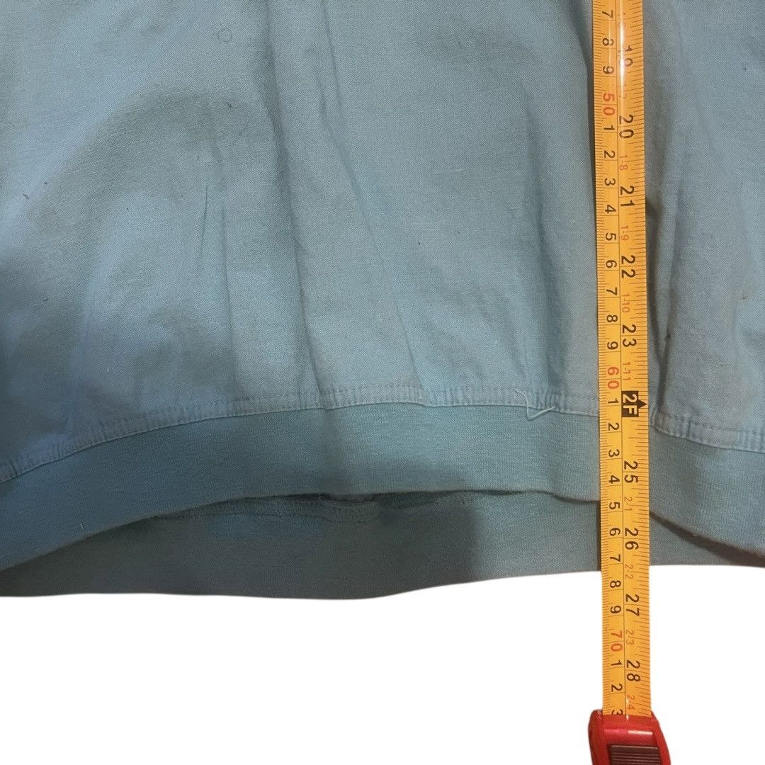 Vintage Vintage Teal White Korean Y2K Striped Men Shirt Sz M Size US M / EU 48-50 / 2 - 3 Thumbnail