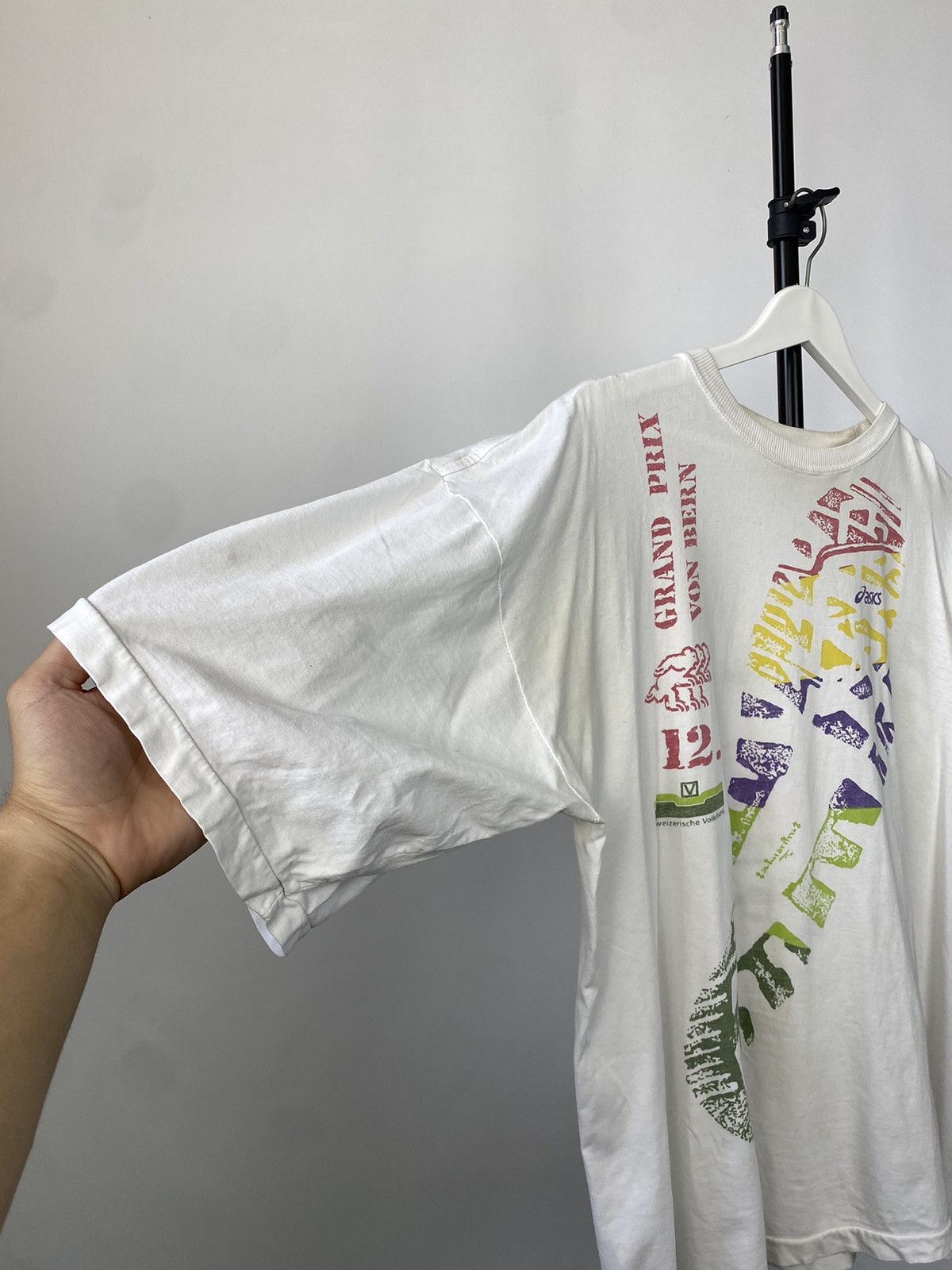 Asics × Vintage Vintage 80-90s ASICS Grand Prix Von Bern marathon t-shirt Size US XL / EU 56 / 4 - 7 Thumbnail