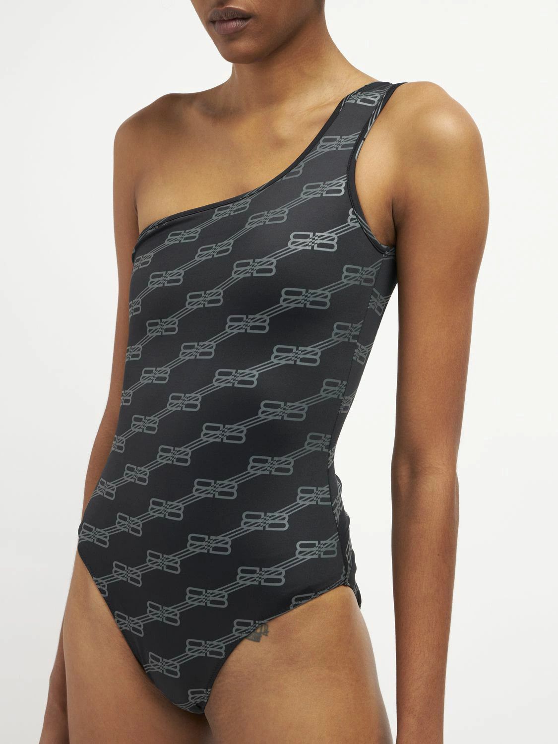 Balenciaga o1in1g0824 One Piece Swimsuit in Black Size S / US 4 / IT 40 - 2 Thumbnail