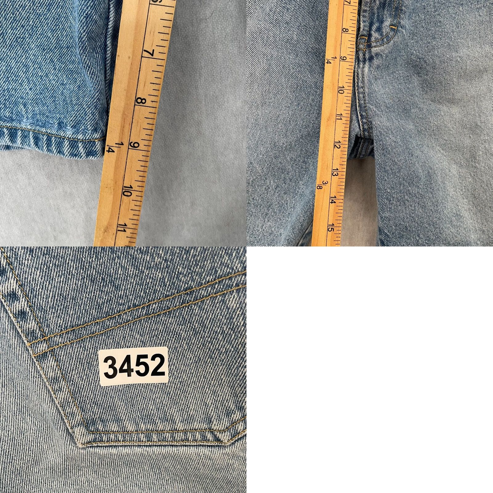 Tommy Hilfiger VINTAGE Tommy Hilfiger Shorts Denim Blue 36 Jeans Short Men 5-Pocket Design Casual Streetwear Y2K Size US 36 / EU 52 - 9 Thumbnail