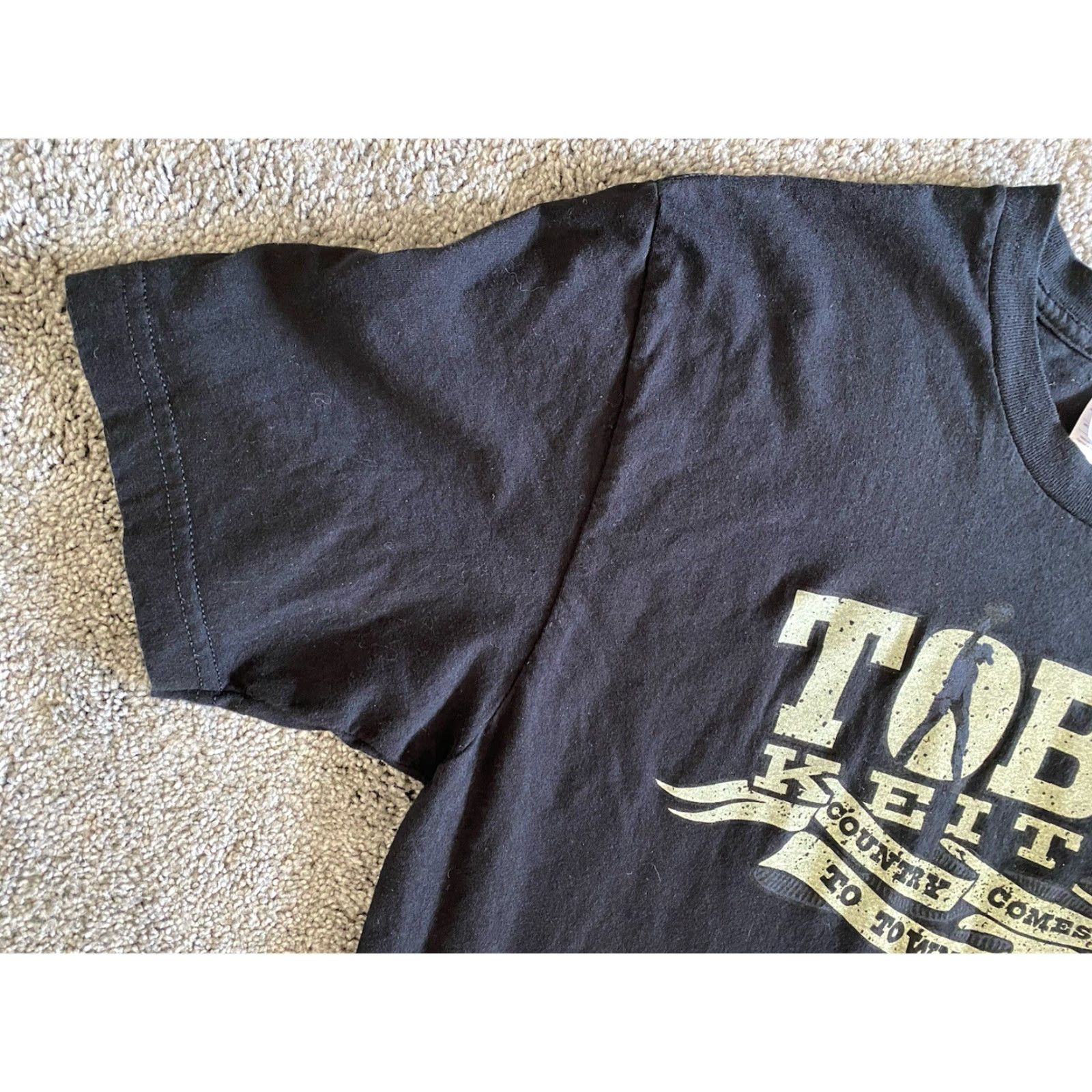 American Apparel VINTAGE Toby Keith American Apparel Men’s L Country Comes To Town Double Sided T Shirt Size US L / EU 52-54 / 3 - 6 Thumbnail