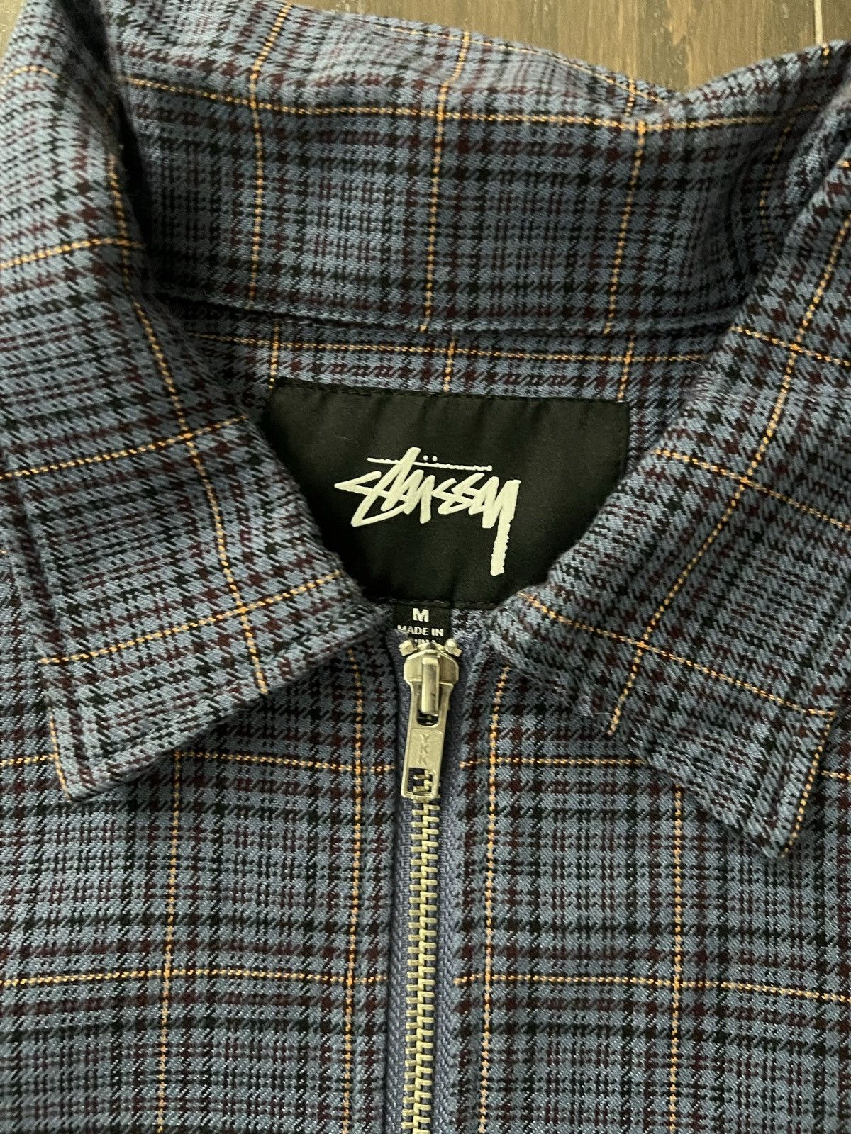Stussy Stussy Mini Check Bing Jacket - Blue Size US M / EU 48-50 / 2 - 3 Thumbnail