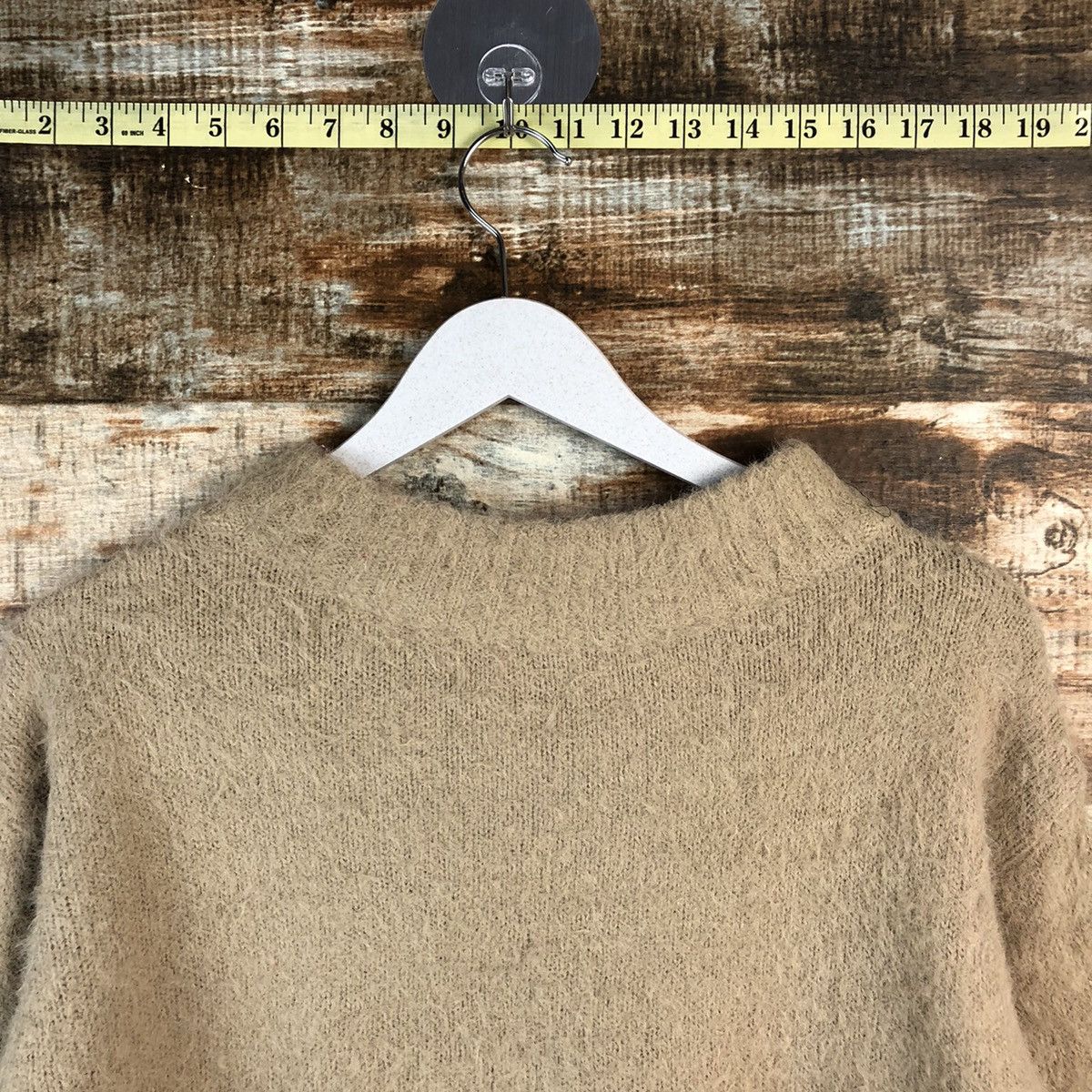 Homespun Knitwear DL Earth Music Econology fur shaggy Mohair Knitwear #C422 Size S / US 4 / IT 40 - 4 Thumbnail