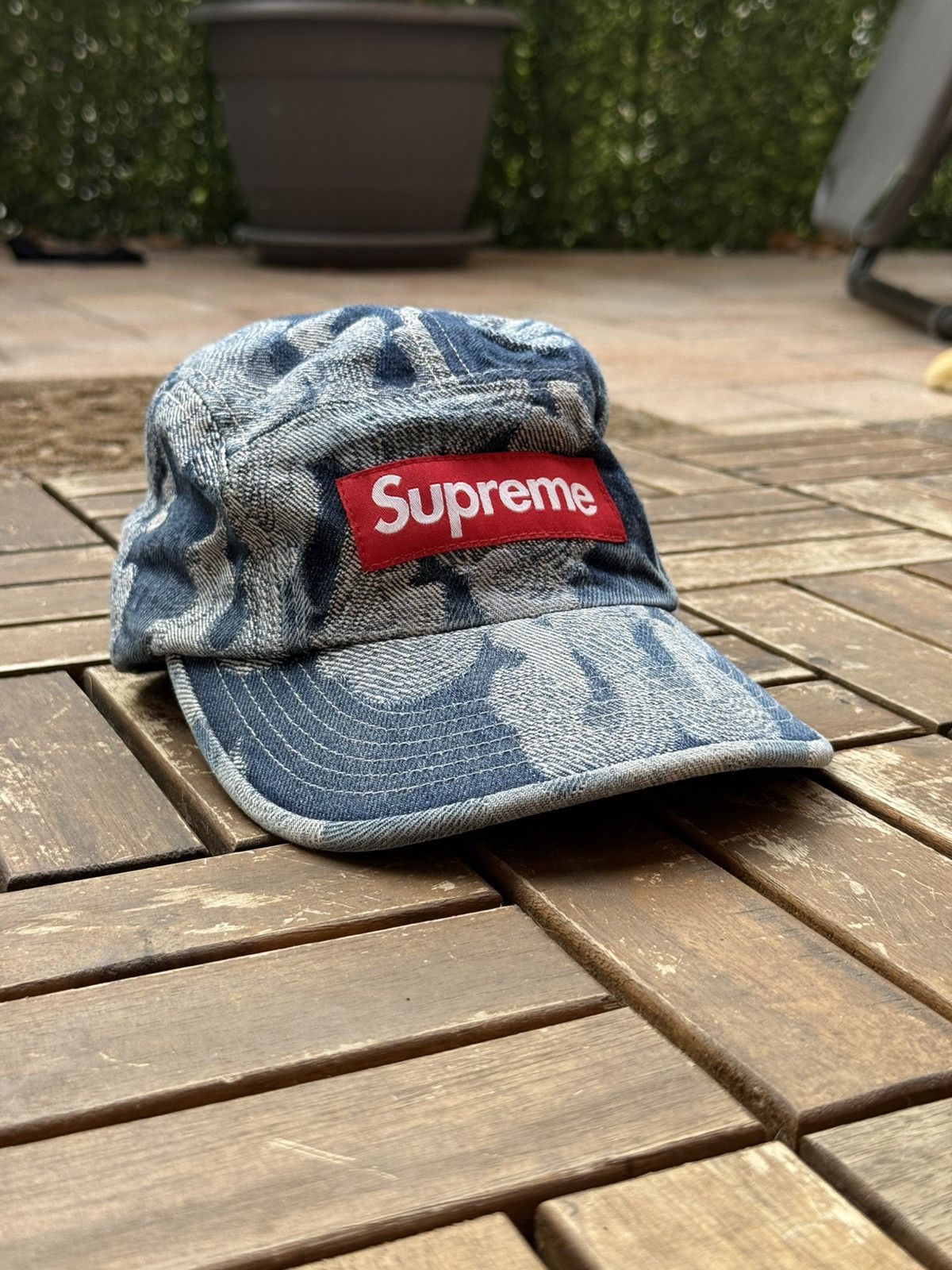 Supreme Bandana Jacquard Denim Camp Cap Supreme Bandana Jacquard