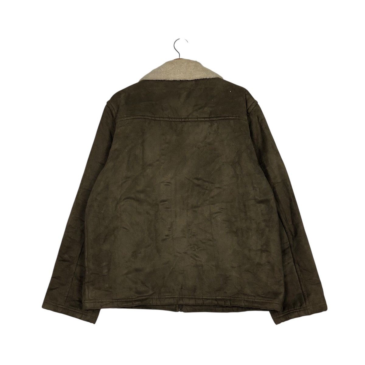 Japanese Brand 📌Vintage Leather Jacket Uniqlo Sherpa Blanket Issey Miyake Size US L / EU 52-54 / 3 - 9 Thumbnail