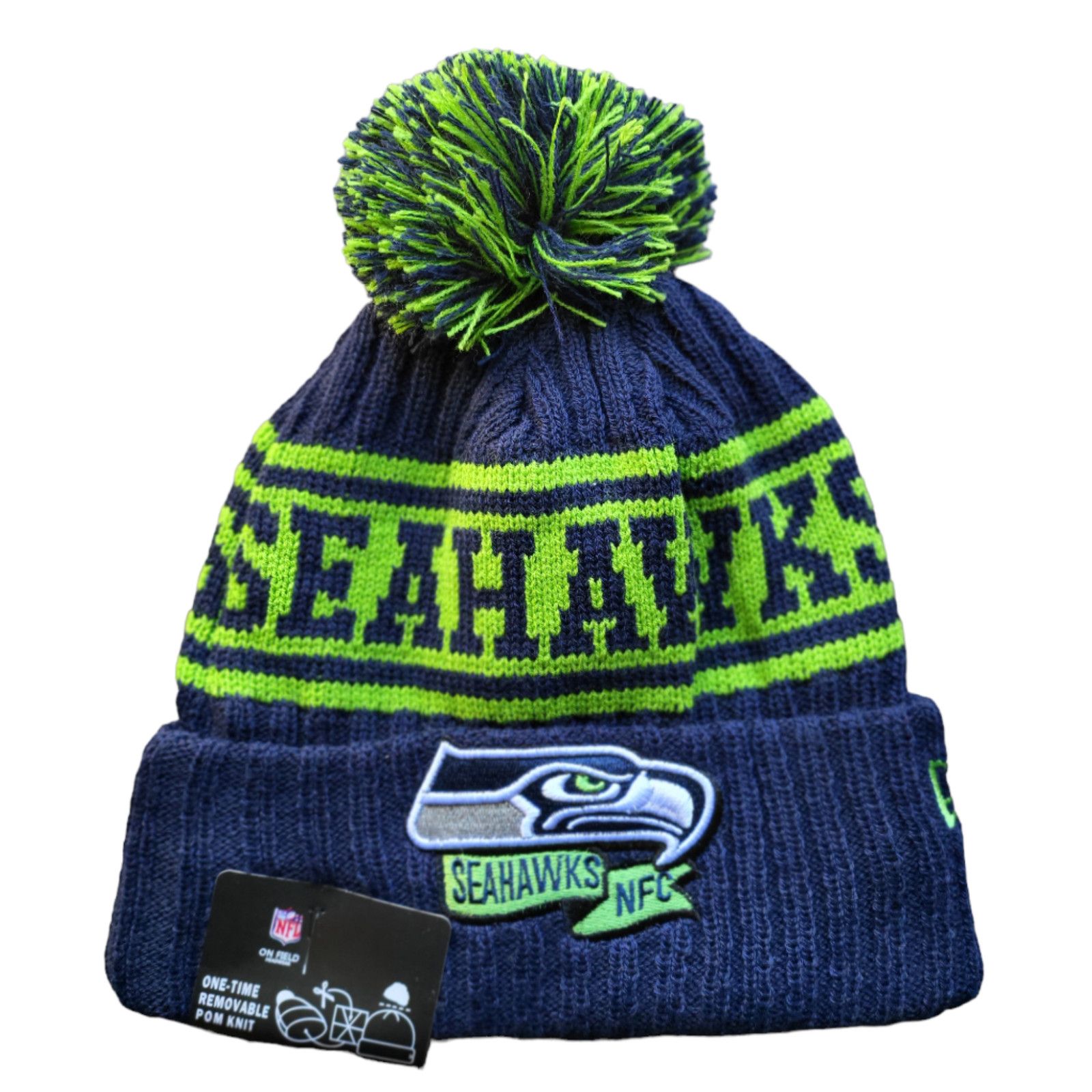 Other NWT Seattle Seahawks Sports Knit Beanie Fleece Lined Unisex Size ONE SIZE - 3 Thumbnail