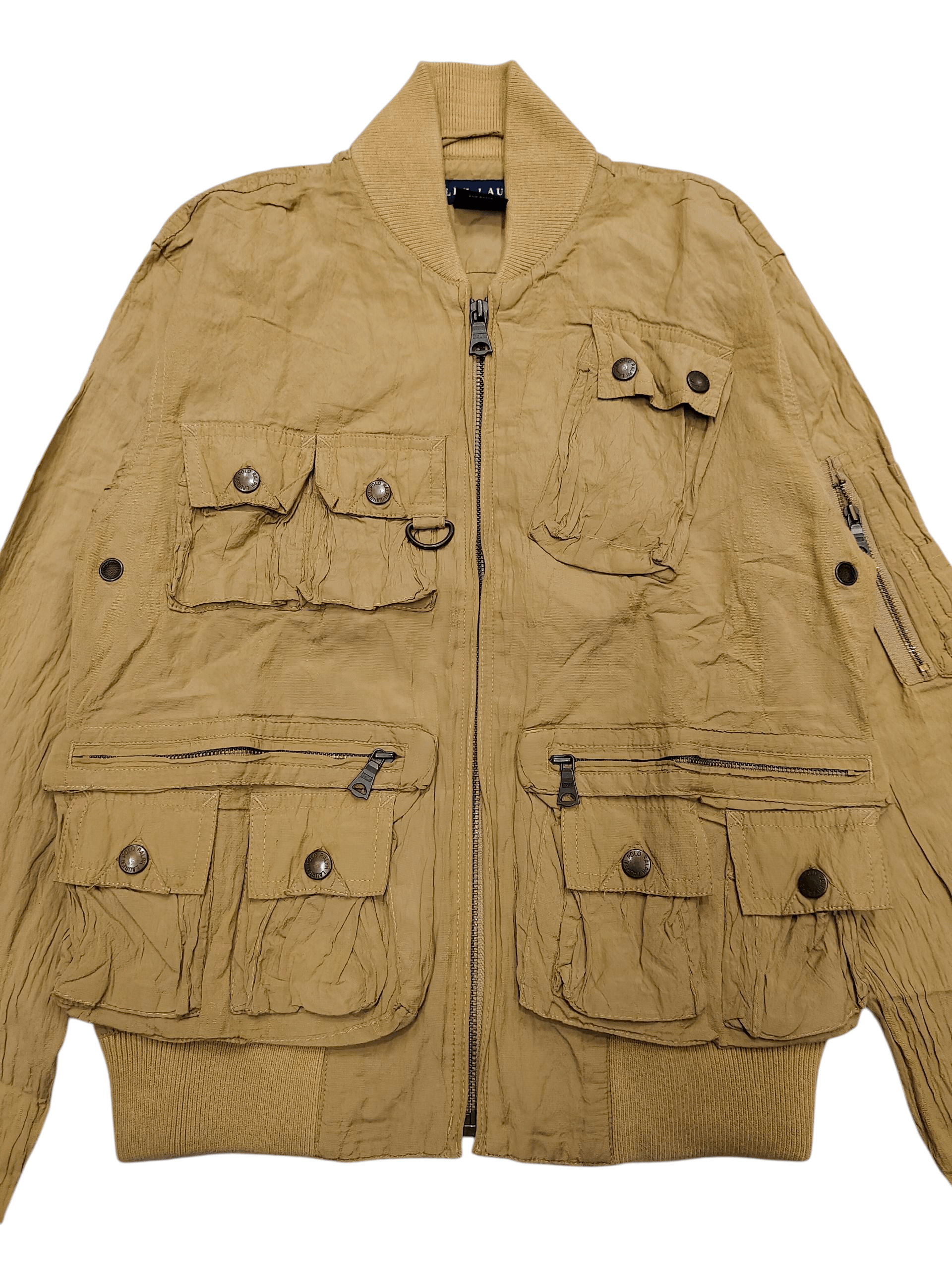Ralph Lauren 00s Ralph Lauren Archive Utility Multipocket Wrinkled Bomber Size S / US 4 / IT 40 - 2 Thumbnail