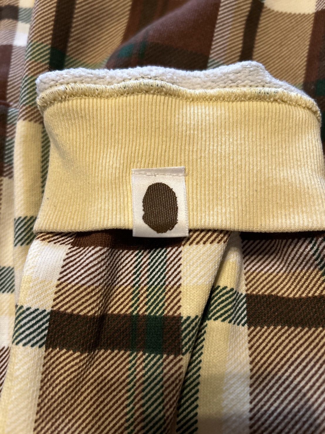 Bape Y2K Bape Brown Plaid Full Zip Hoodie L Size US L / EU 52-54 / 3 - 7 Thumbnail