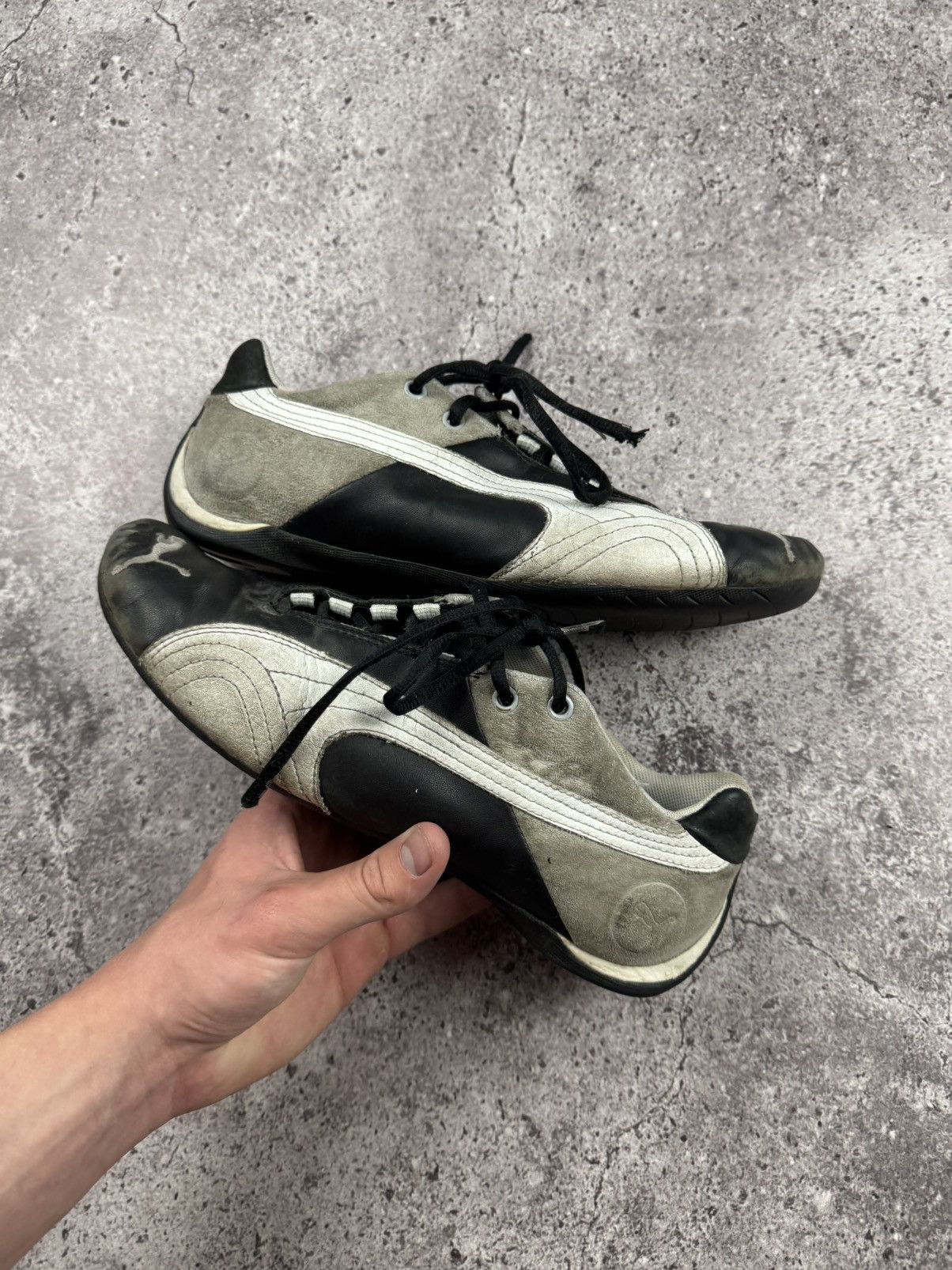 Puma Vintage Puma Y2K opium Blokecore suede sneakers Trashed Size US 10 / EU 43 - 9 Thumbnail