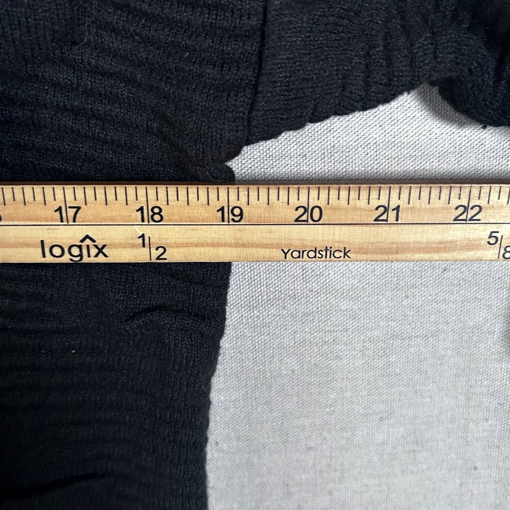 Vintage Oriana Italia Vintage Black Textured Knit Polo Sweater Small Acrylic Long Sleeve Size S / US 4 / IT 40 - 5 Thumbnail