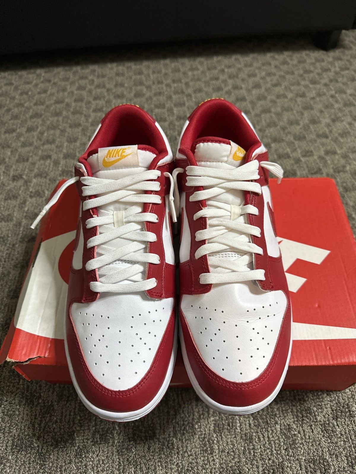 Nike Nike Dunk Low Retro ‘Gym Red’ Size US 12.5 / EU 45-46 - 4 Thumbnail