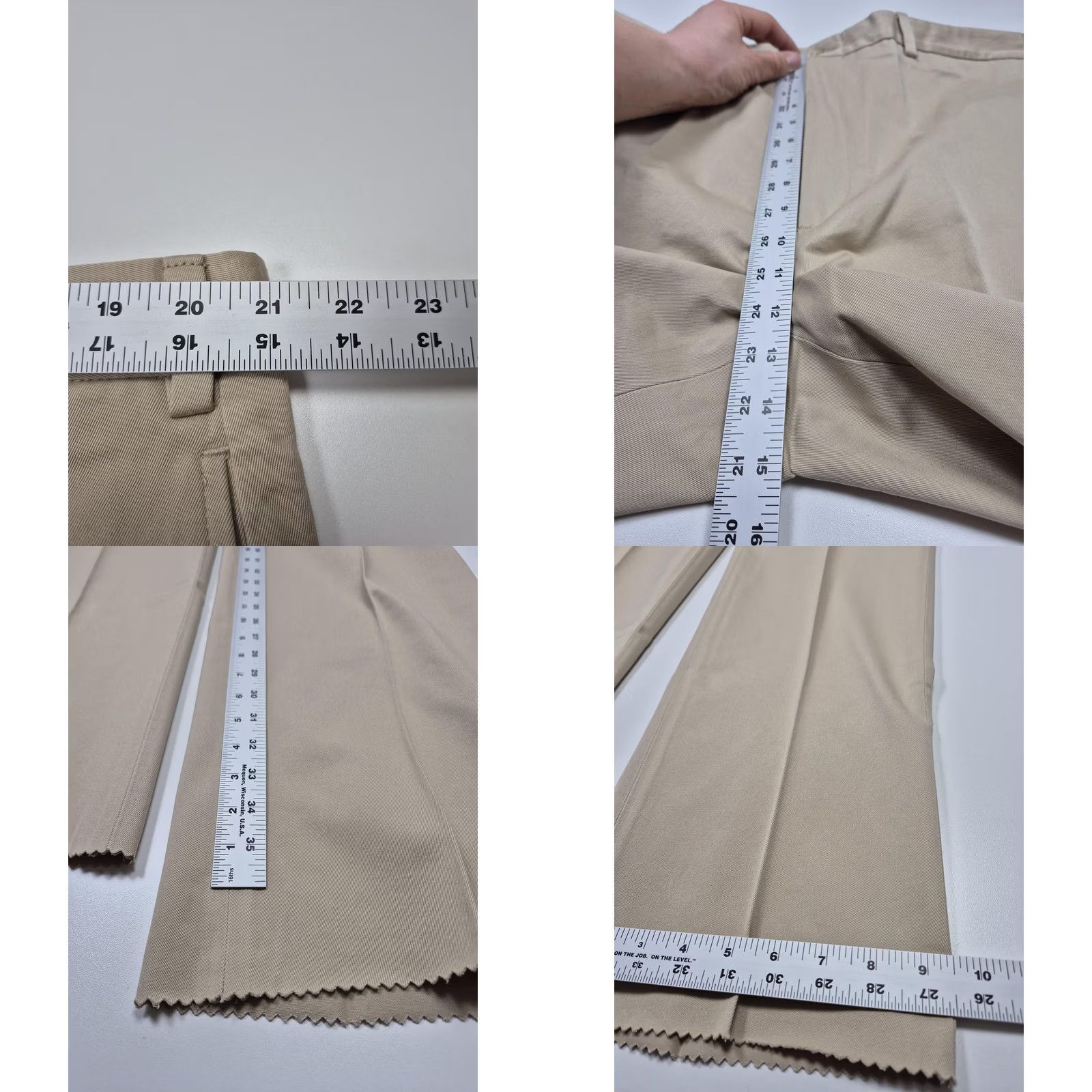 Vintage VINTAGE Pennsylvania Khakis Pants Mens 42x37 Beige Gov't Issue Flat Front NWT USA Size US 42 / EU 58 - 8 Thumbnail
