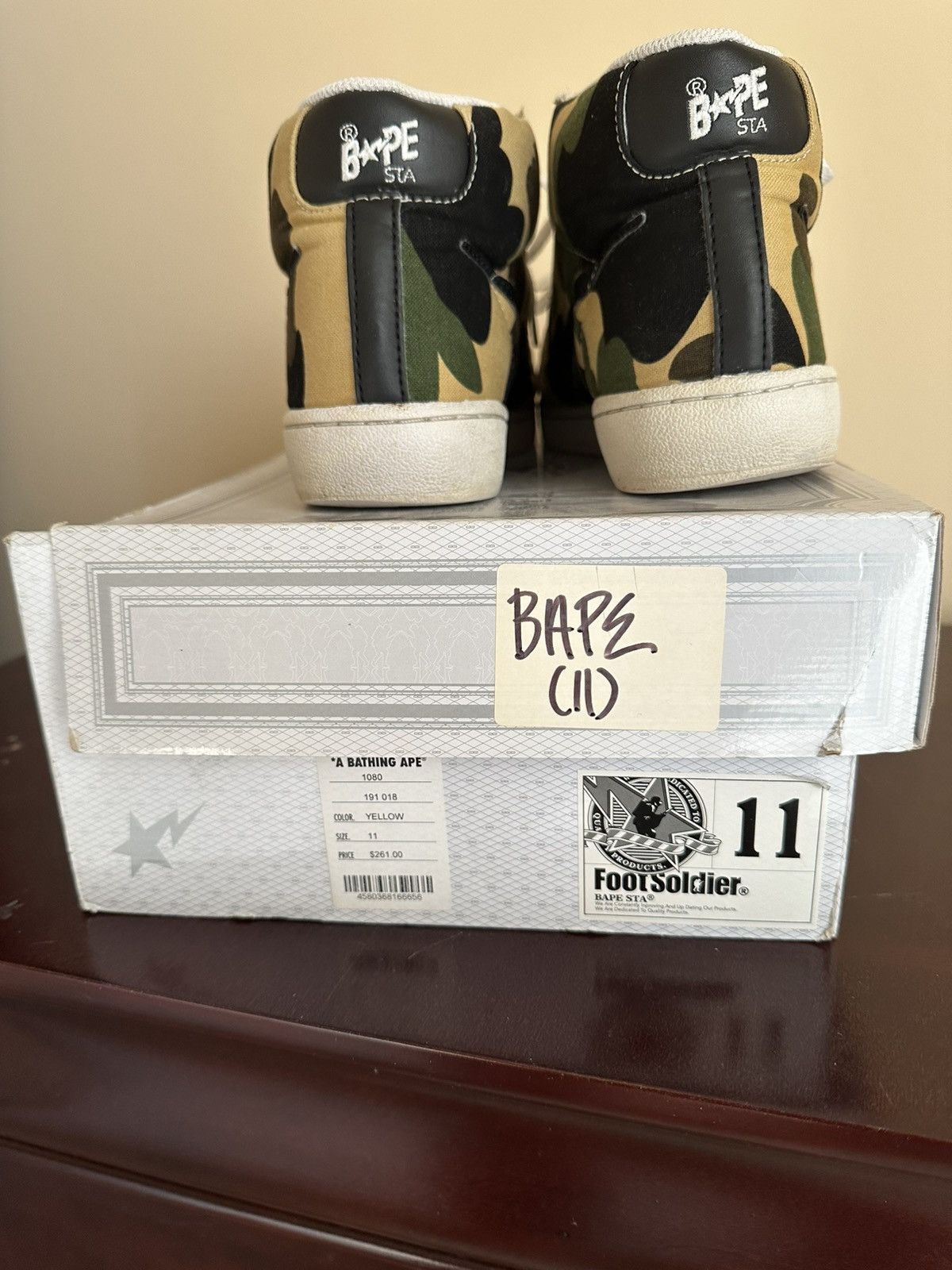 Bape 1st Camo Skullsta Hi Size US 11 / EU 44 - 7 Thumbnail
