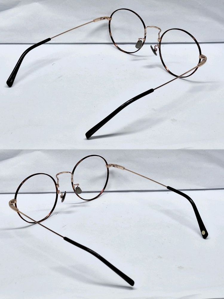 Other 2000s Memory Metal Round Glasses High Elasticity Full Metal Size ONE SIZE - 5 Thumbnail