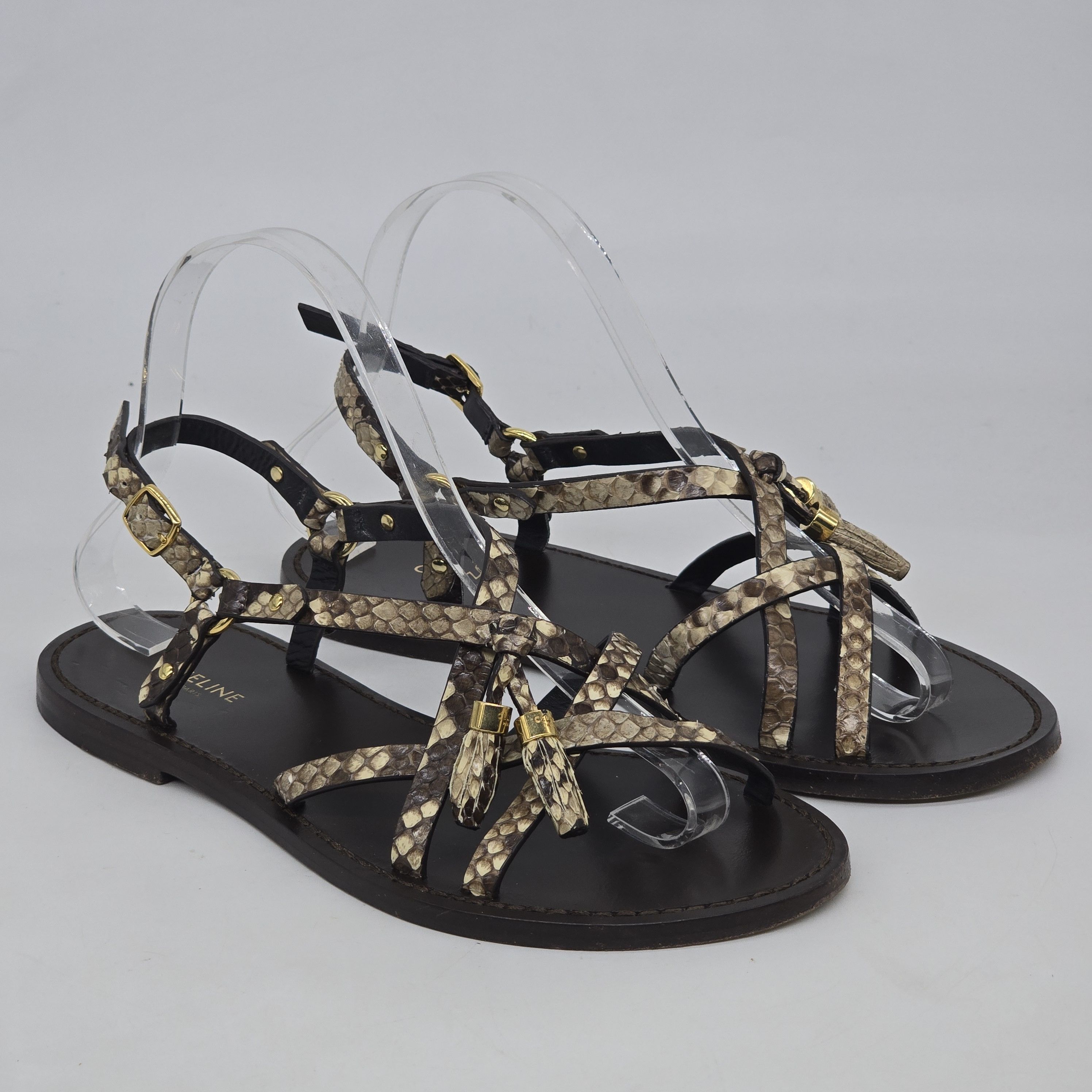 Celine Celine - Tassle Charm Sandals Size US 6 / IT 36 - 1 Thumbnail