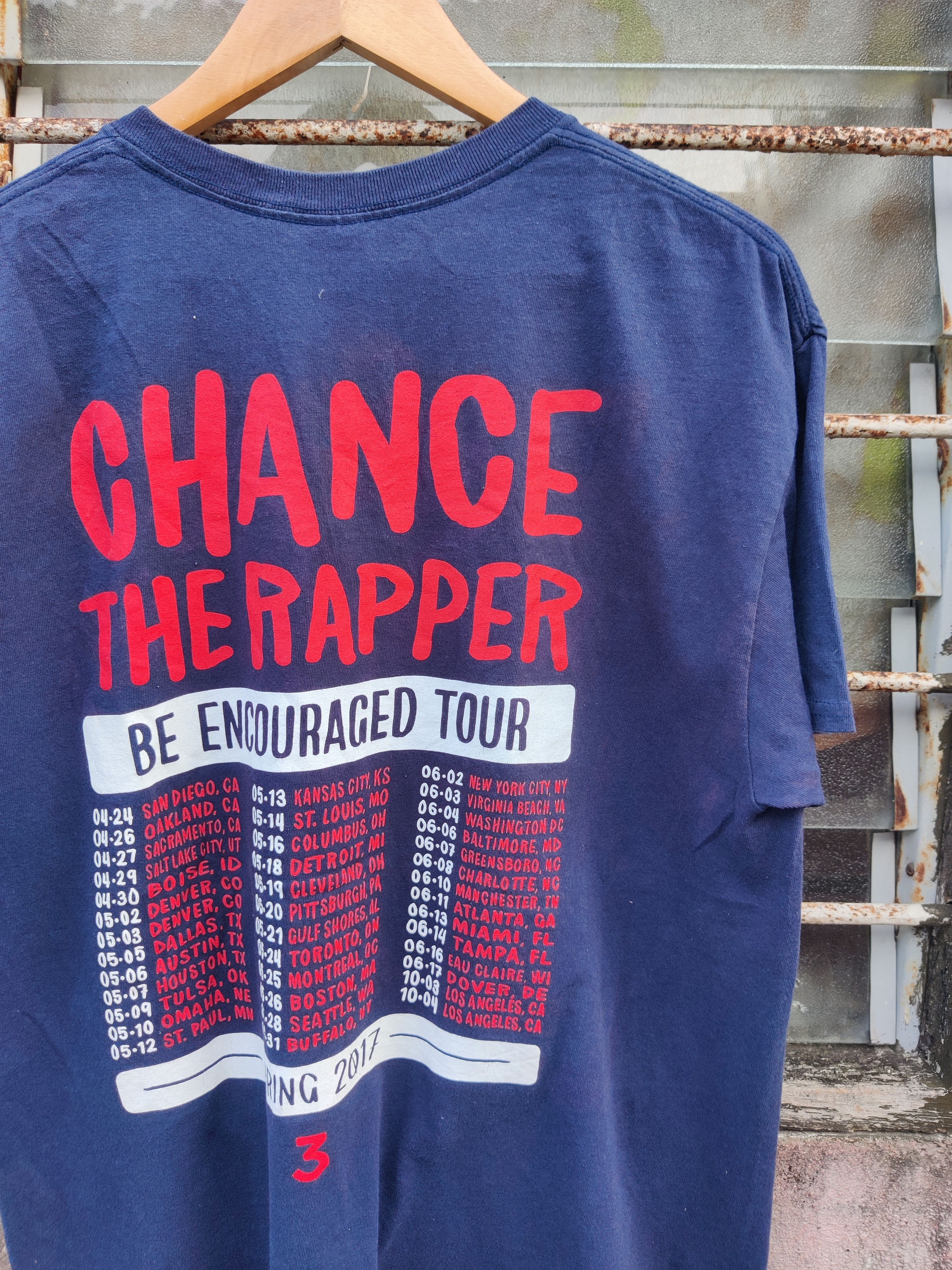 Rap Tees Vintage Chance The Rapper Encouraged Tour Shirt Size US L / EU 52-54 / 3 - 7 Thumbnail