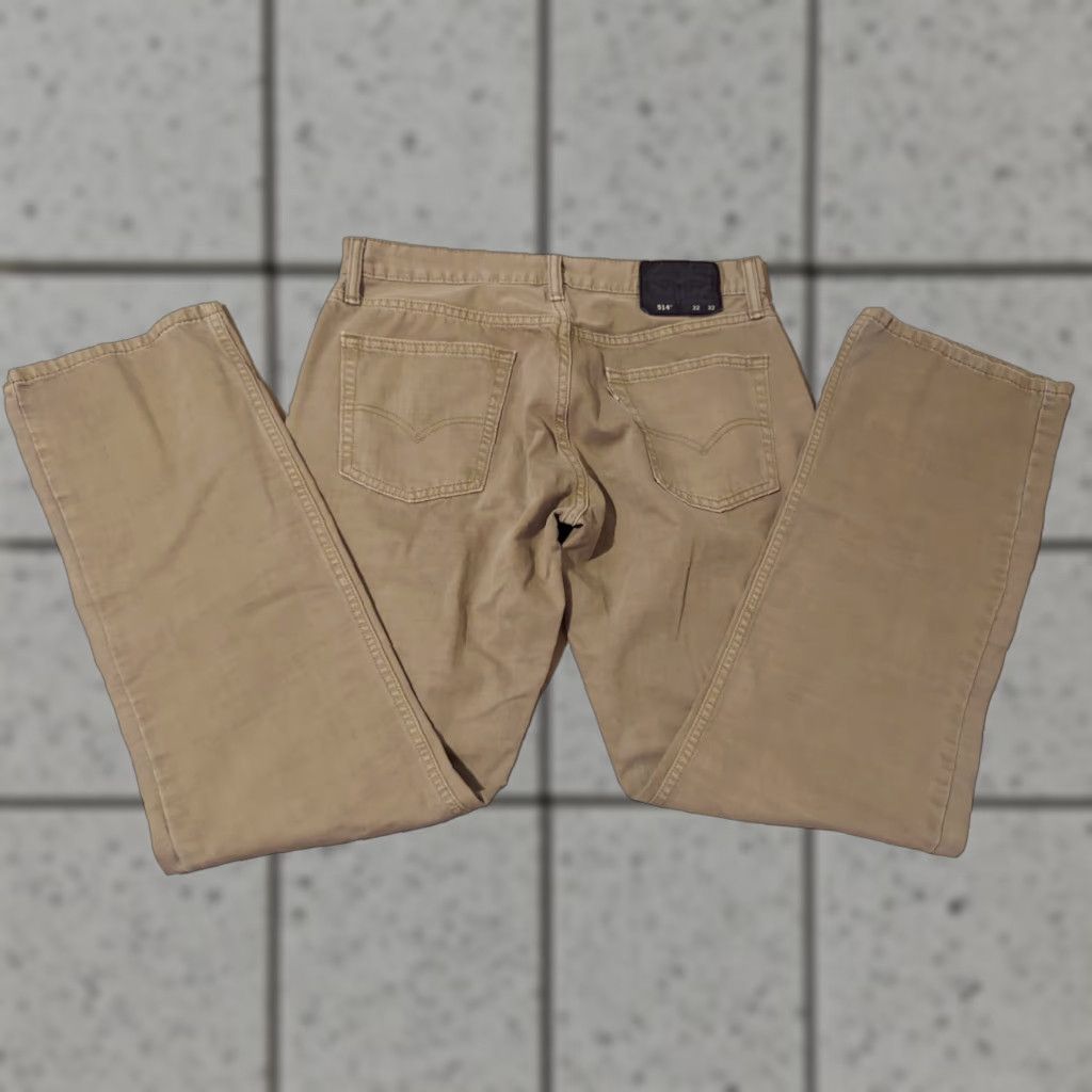 Levi's VINTAGE Levis 514 Jeans Slim Straight 32x32 Beige Denim Pants Mens Jeans Slim Stretch Regular 32 Mens Size US 32 / EU 48 - 1 Thumbnail