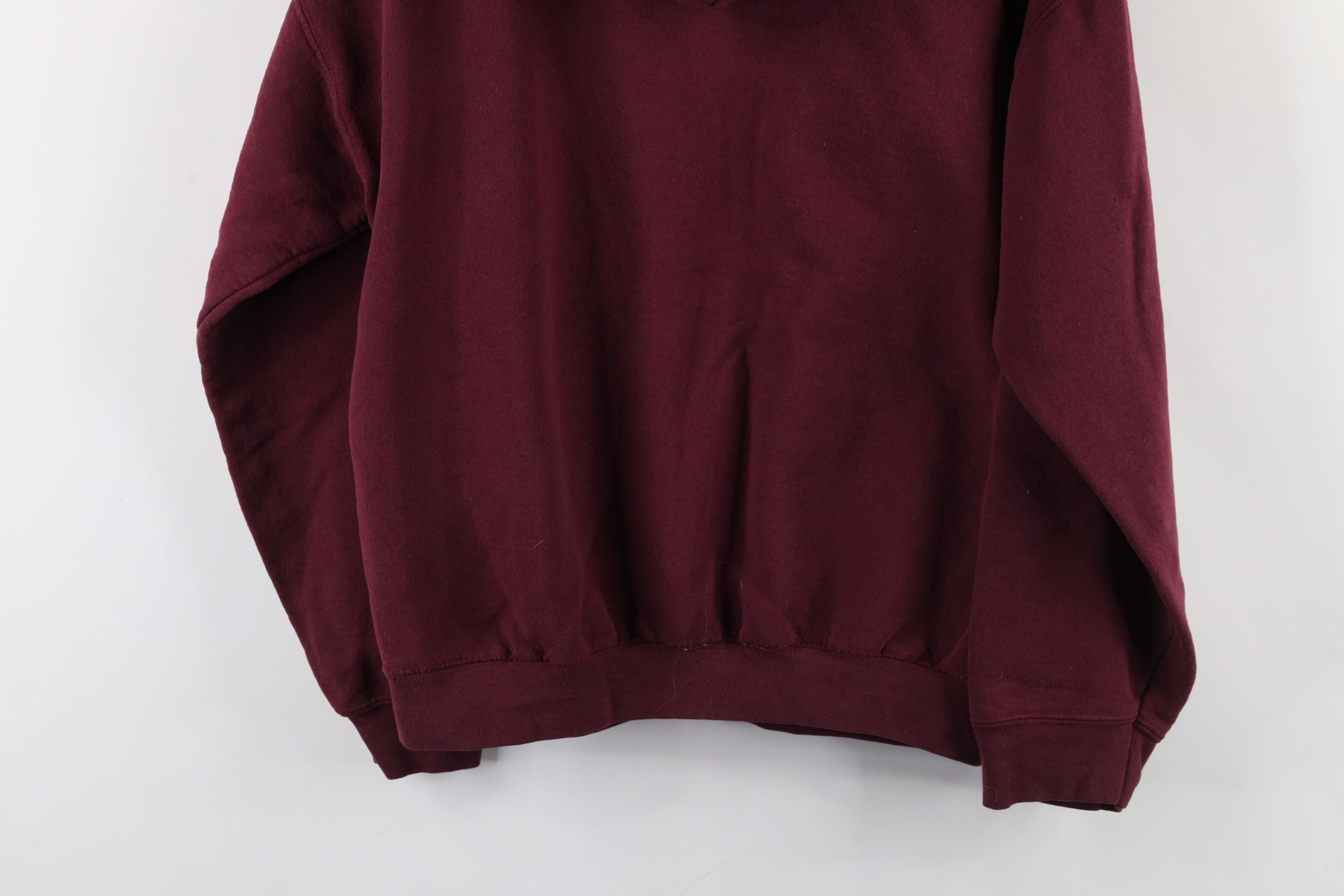 Vintage Vintage Y2K Jeep Motors Spell Out Hoodie Sweatshirt Maroon Size US M / EU 48-50 / 2 - 14 Thumbnail