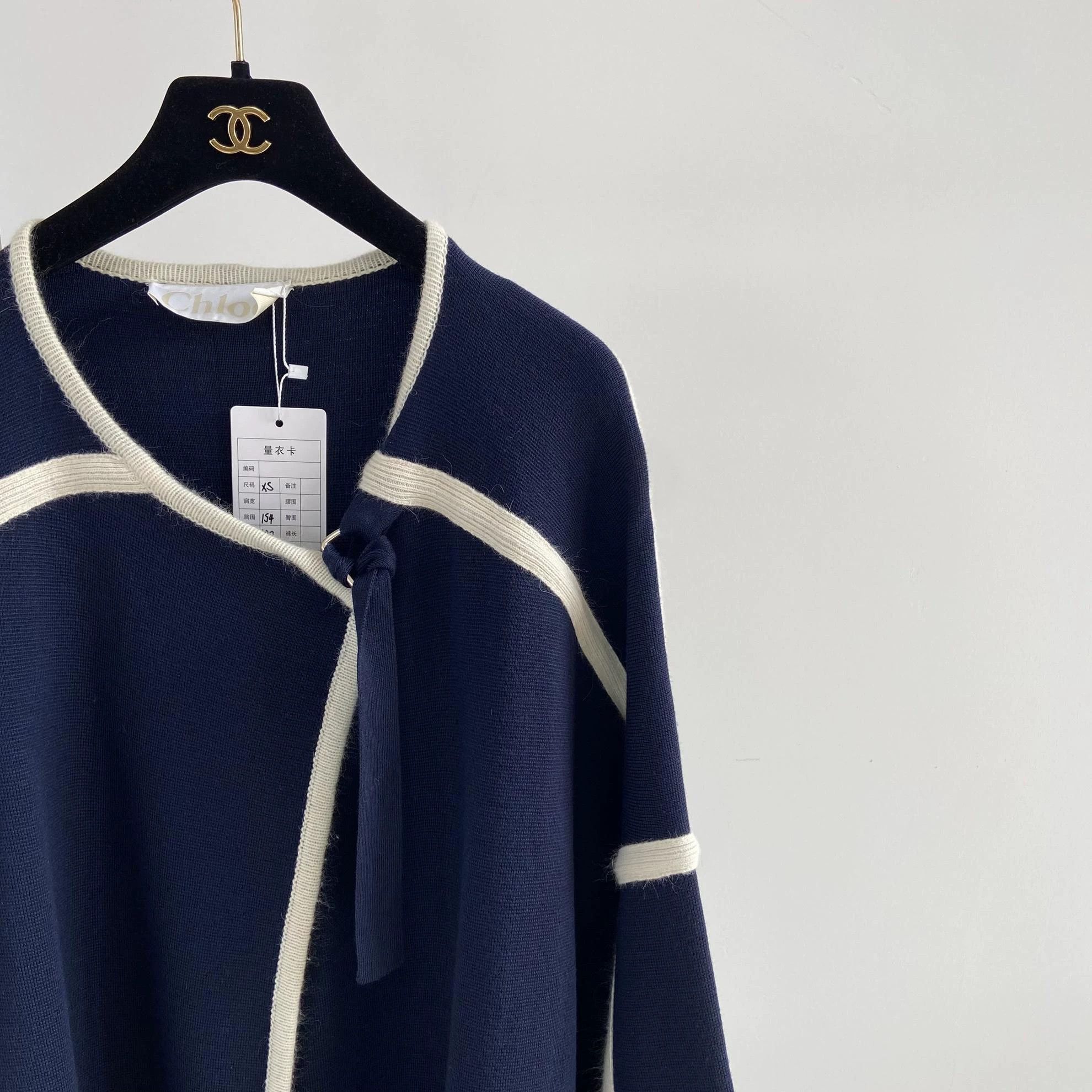Chloe Chloe Women's Blue Cardigan XS Size XS / US 0-2 / IT 36-38 - 3 Thumbnail
