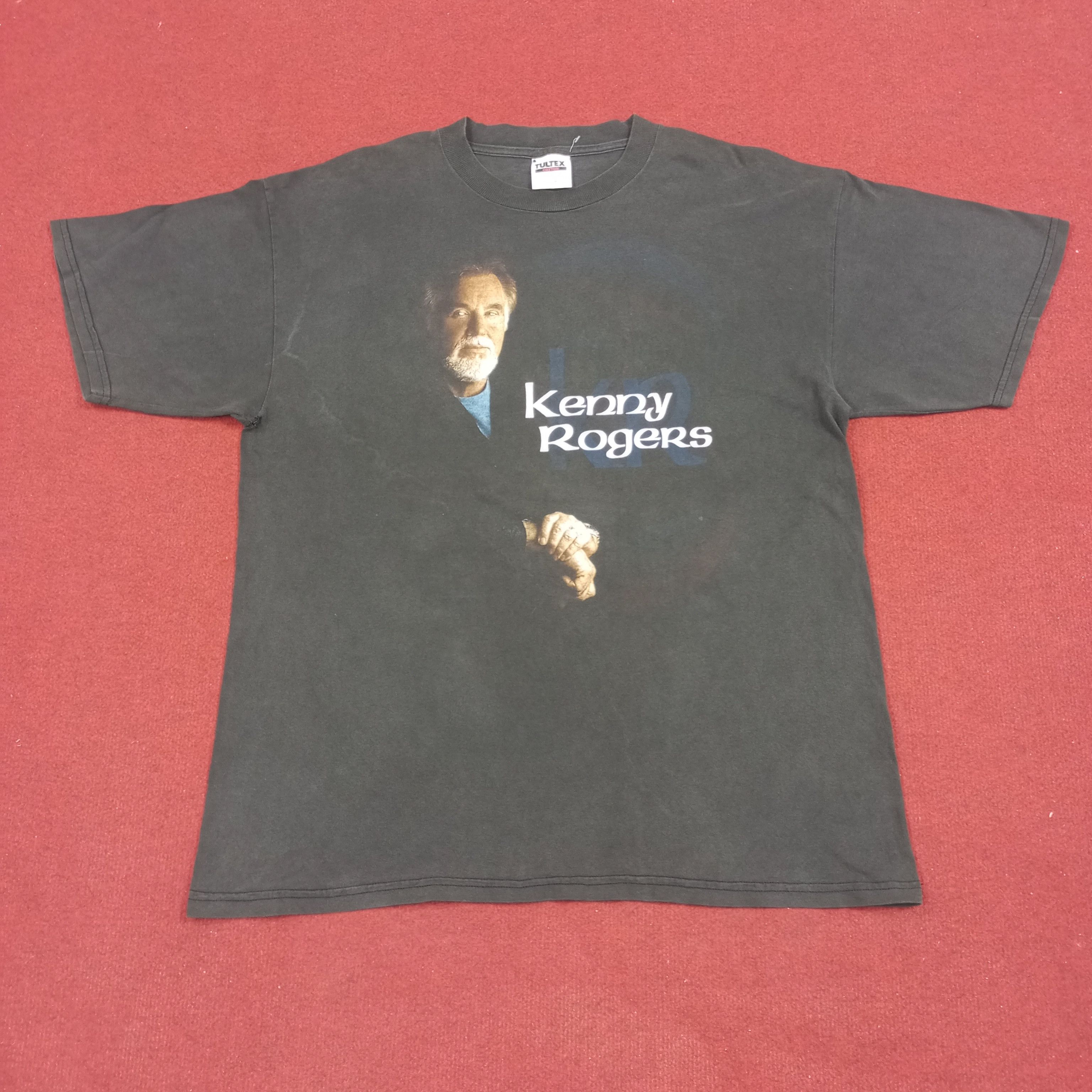 Vintage Kenny Rogers Singer Music Vintage Tshirt Size US XL / EU 56 / 4 - 1 Thumbnail