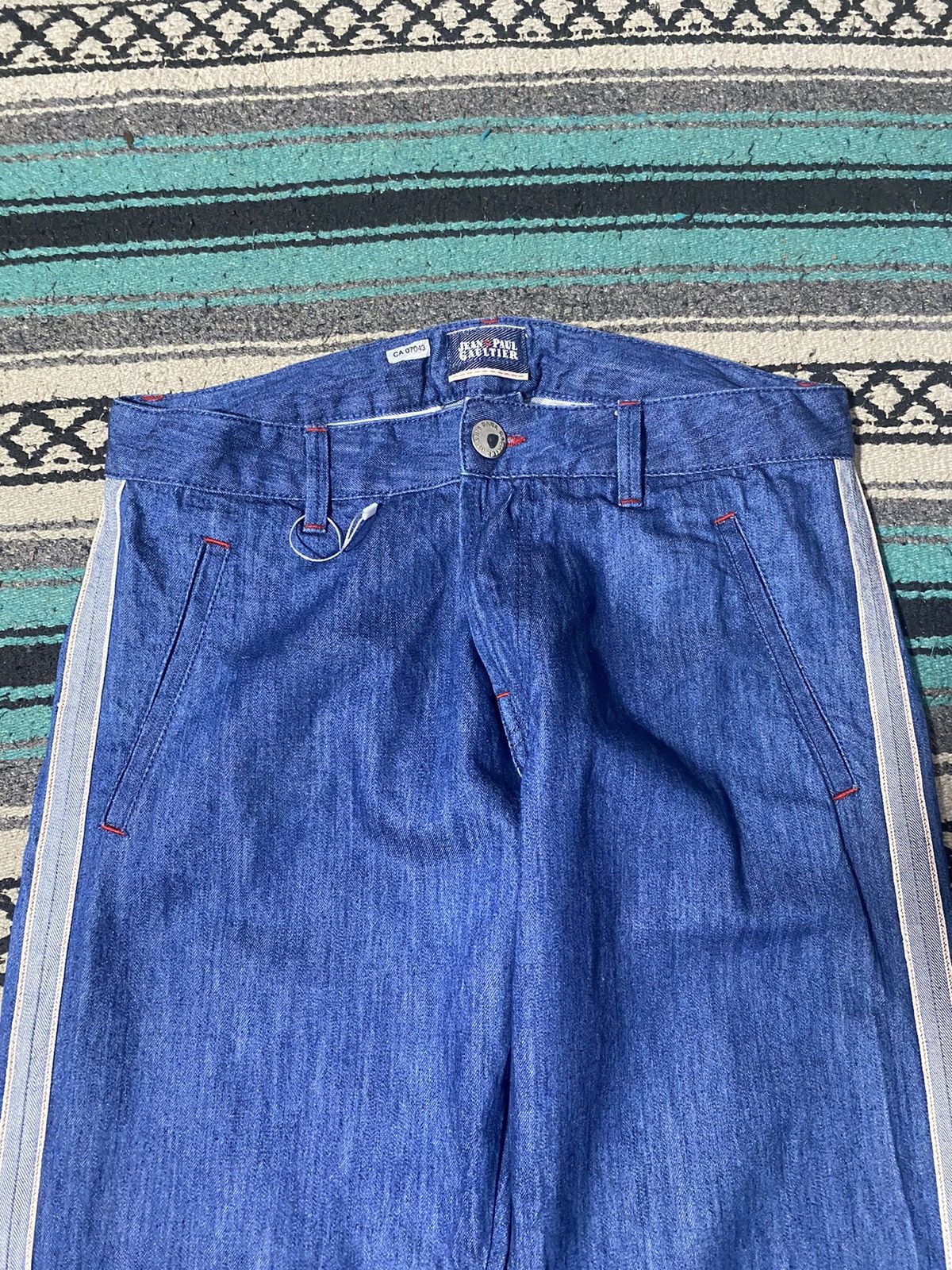 Jean Paul Gaultier Jean Paul Gaultier Selvedge Sideline Denim Pants Size US 33 - 2 Thumbnail