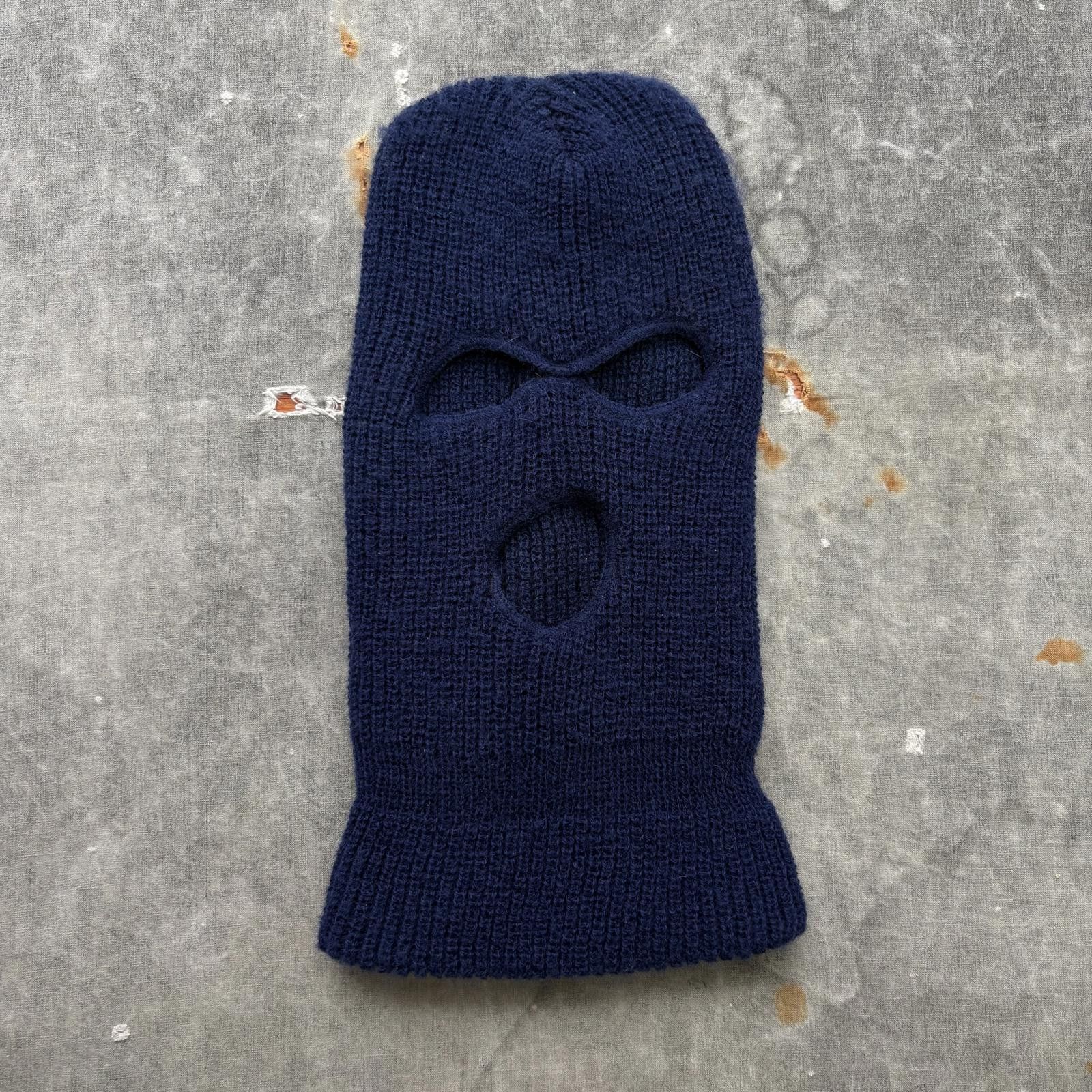 Vintage Vintage 80s 90s Navy Blue Grunge Ski Mask Shiesty Balaclava Size ONE SIZE - 1 Thumbnail
