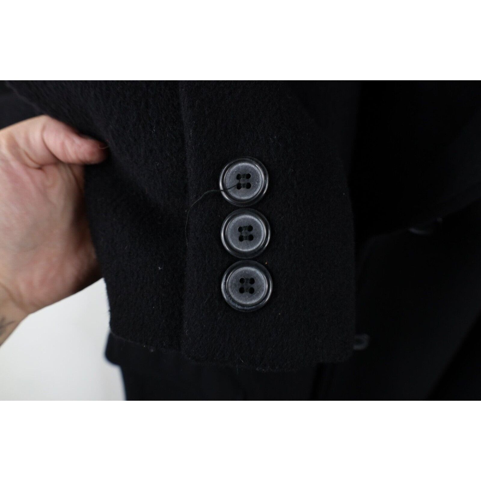 Vintage Vintage 90s Streetwear Cashmere Wool Blend Heavy Overcoat Size US XL / EU 56 / 4 - 5 Thumbnail