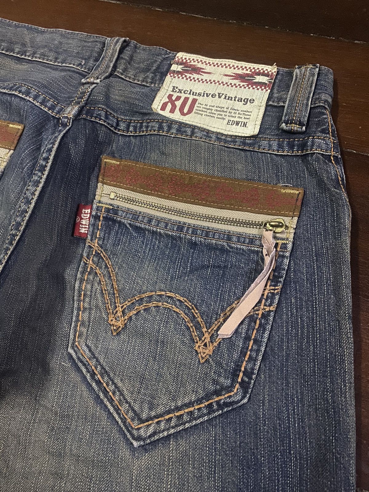 Edwin Fire 🔥 EDWIN EXCLUSIVE VINTAGE dirty mud wash Size US 34 / EU 50 - 15 Thumbnail