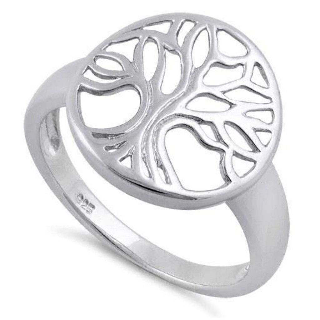 Other Tree of Life Sterling Silver Ring Casual Jewelry Size 9 New Size ONE SIZE - 1 Thumbnail