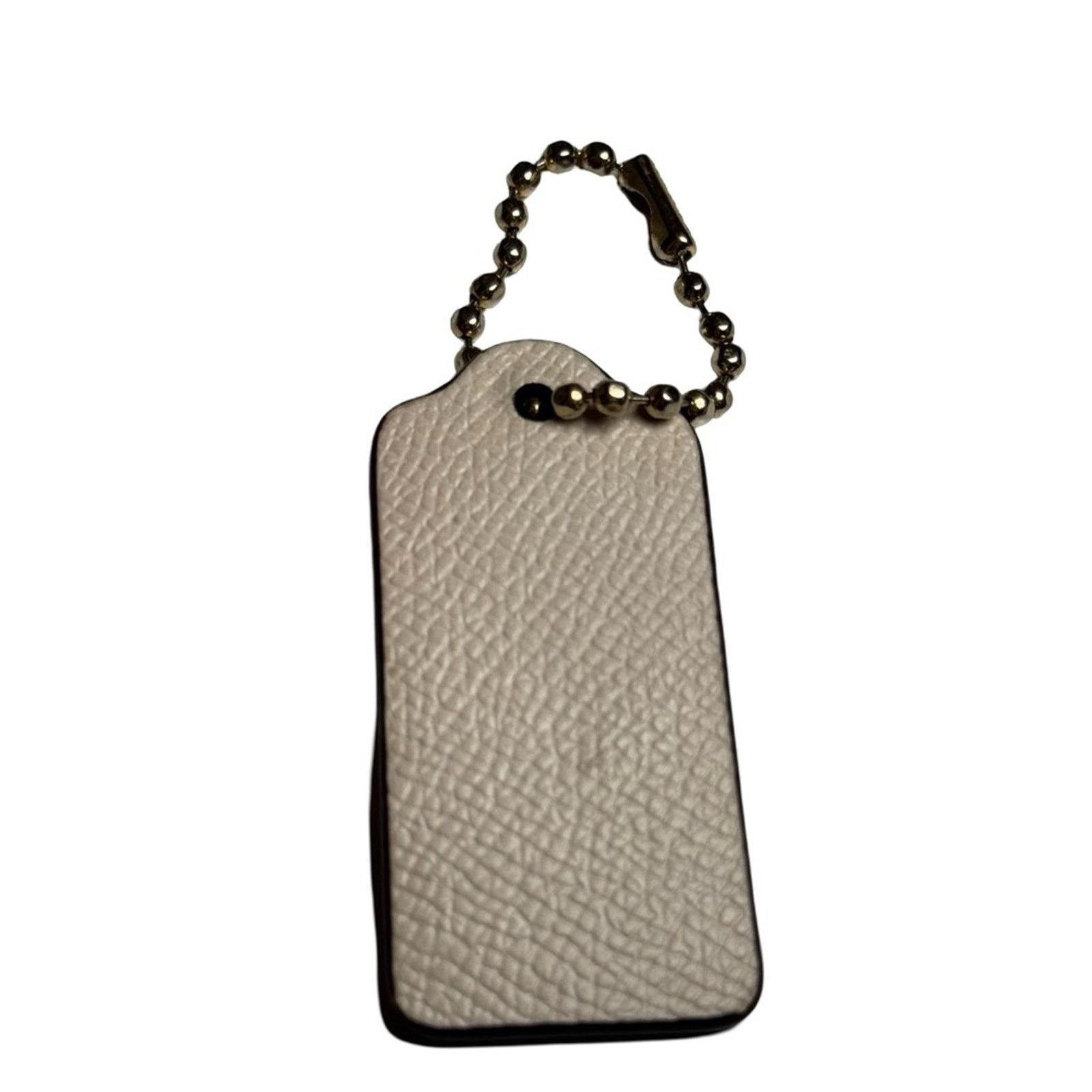 Coach Coach Taupe Grey Embossed Python Hang Tag Bag Charm Size ONE SIZE - 2 Thumbnail