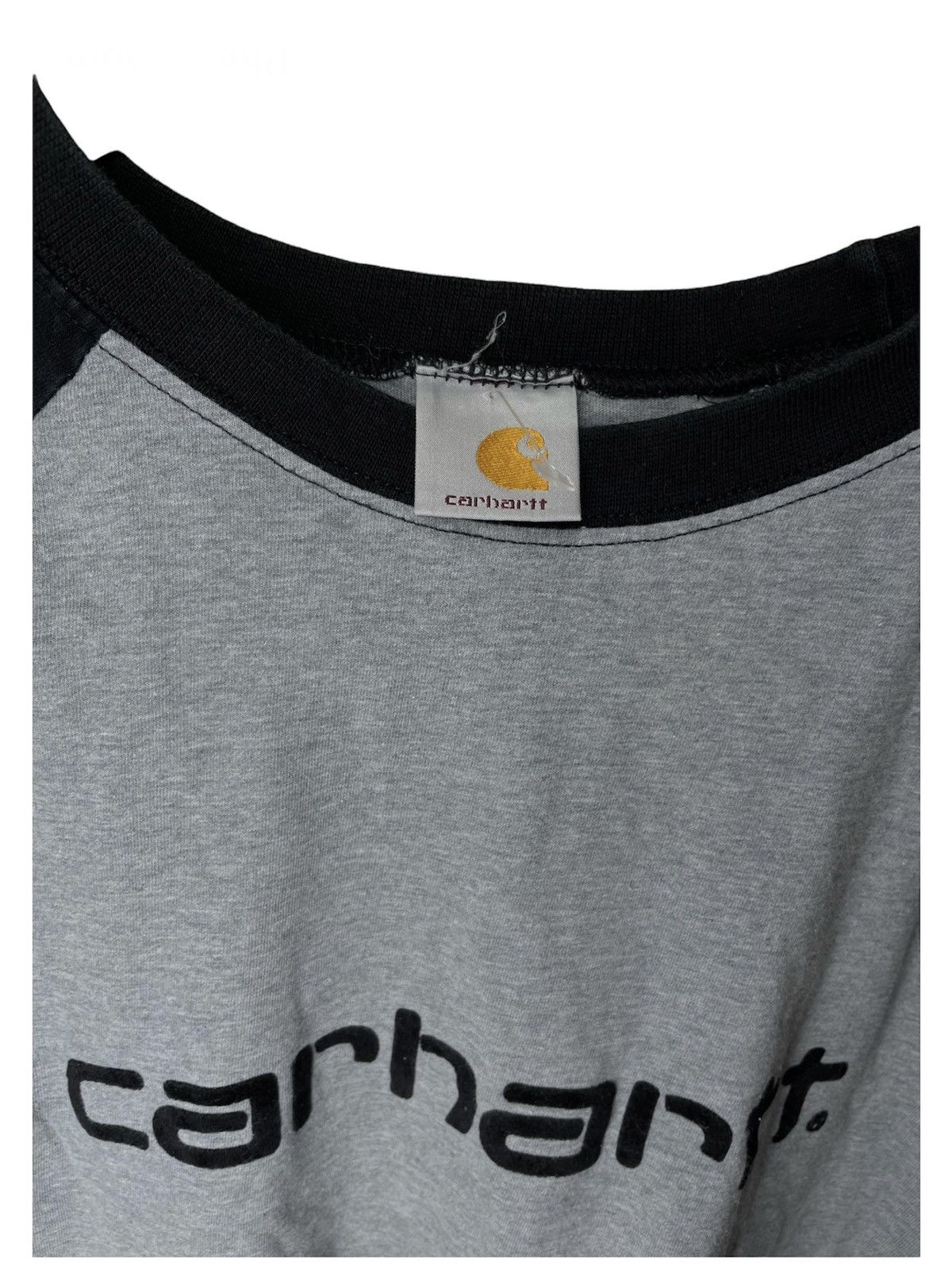 Carhartt × Carhartt Wip Vintage Big Logo Athletic Script Heather 3/4 Sleeve Top Gray T-Shirt Size US S / EU 44-46 / 1 - 18 Thumbnail