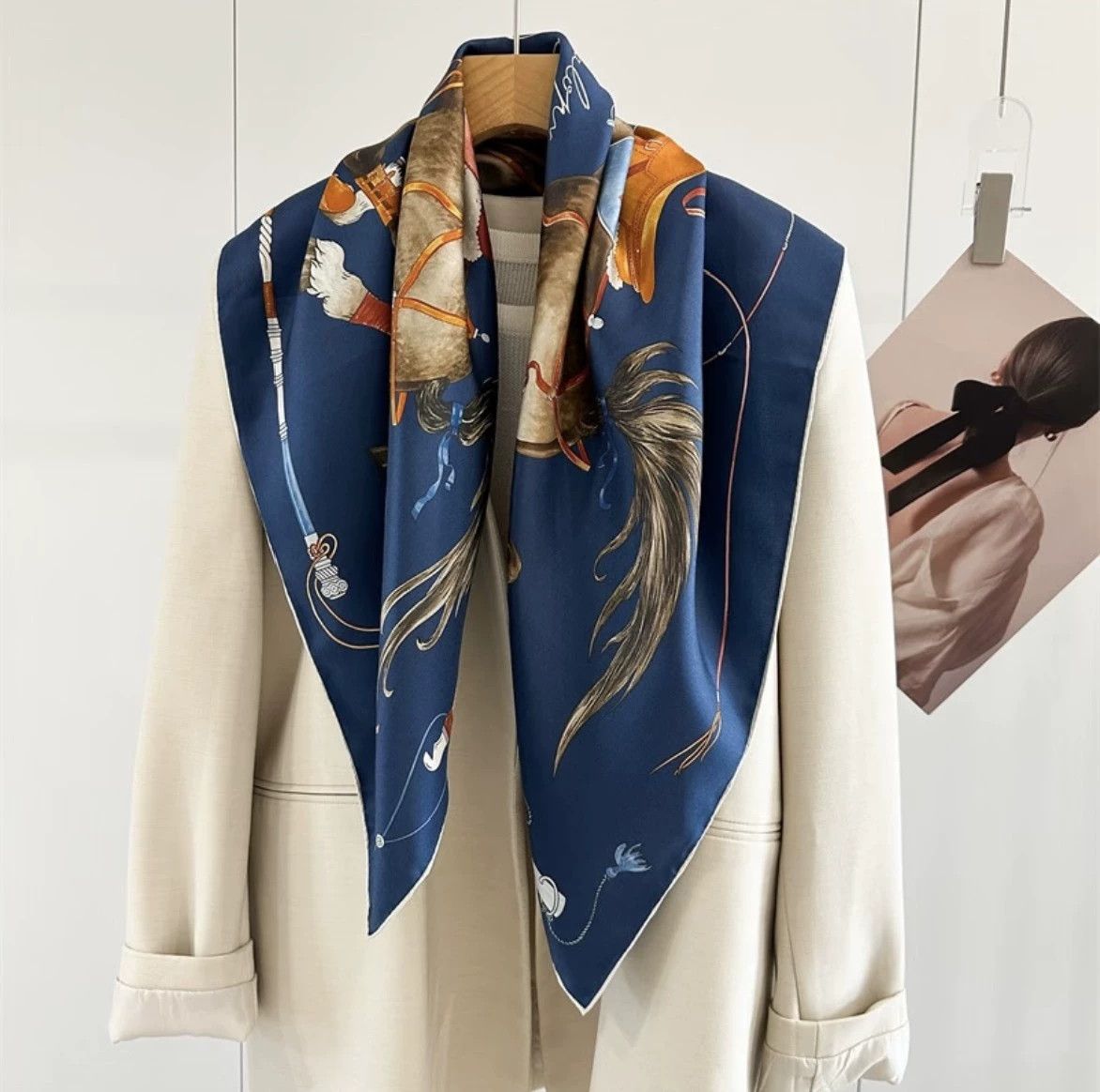 Hermes Hermes 26 SS Galloping 90x90 Scarf New w/ Box Size ONE SIZE - 7 Thumbnail