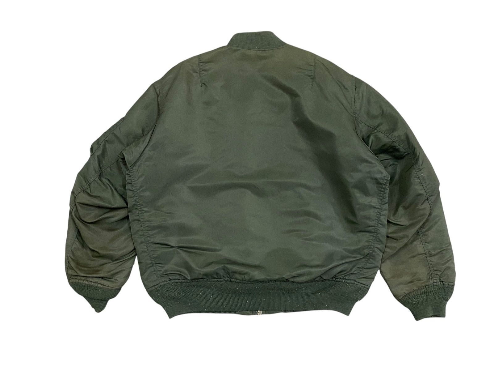Vintage Vintage Military Style MA-1 Bomber Jacket – Olive Green Size US L / EU 52-54 / 3 - 2 Thumbnail