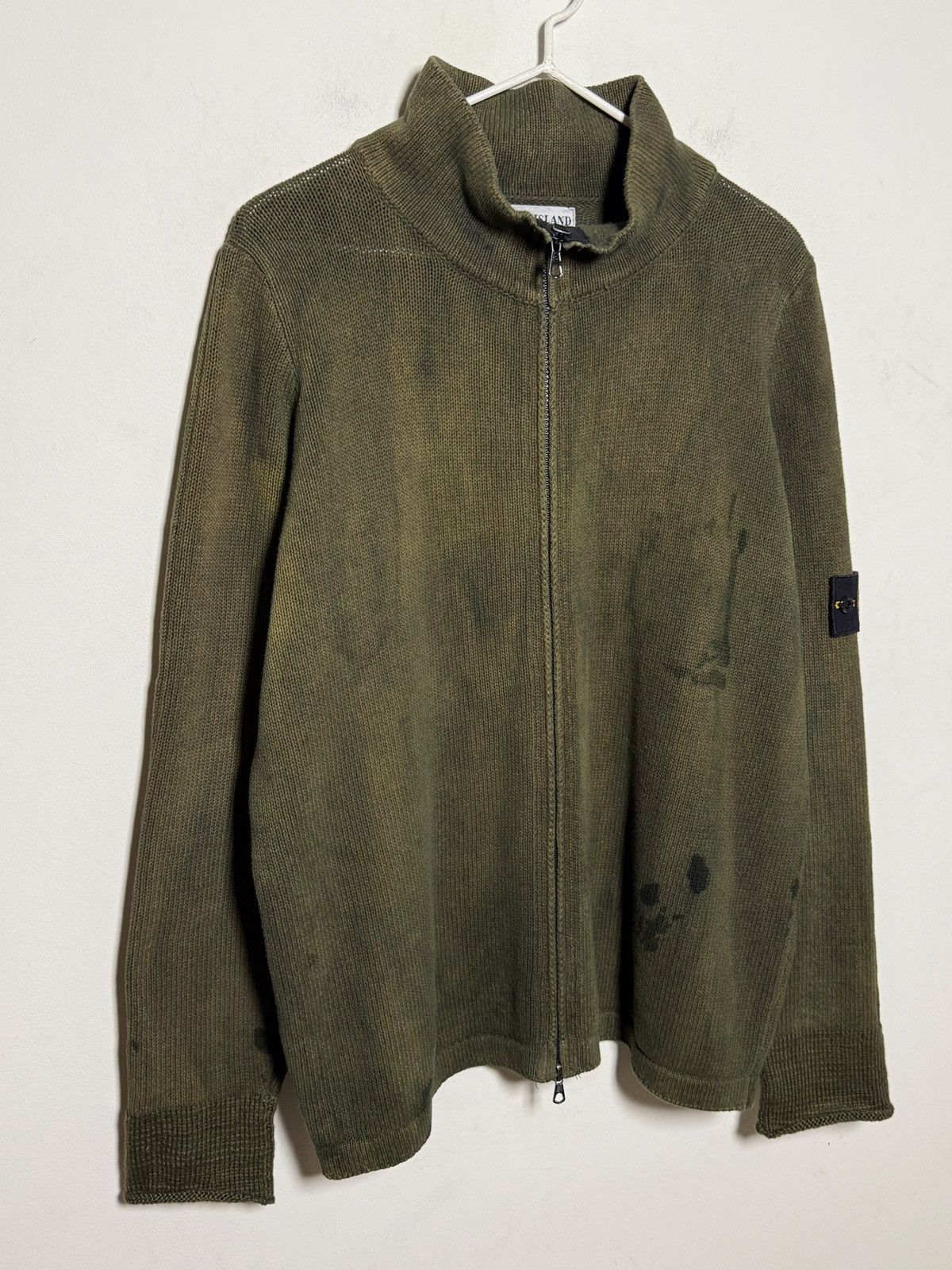 Stone Island stone island y2k archive chunky sweater tie dye Size US L / EU 52-54 / 3 - 7 Thumbnail