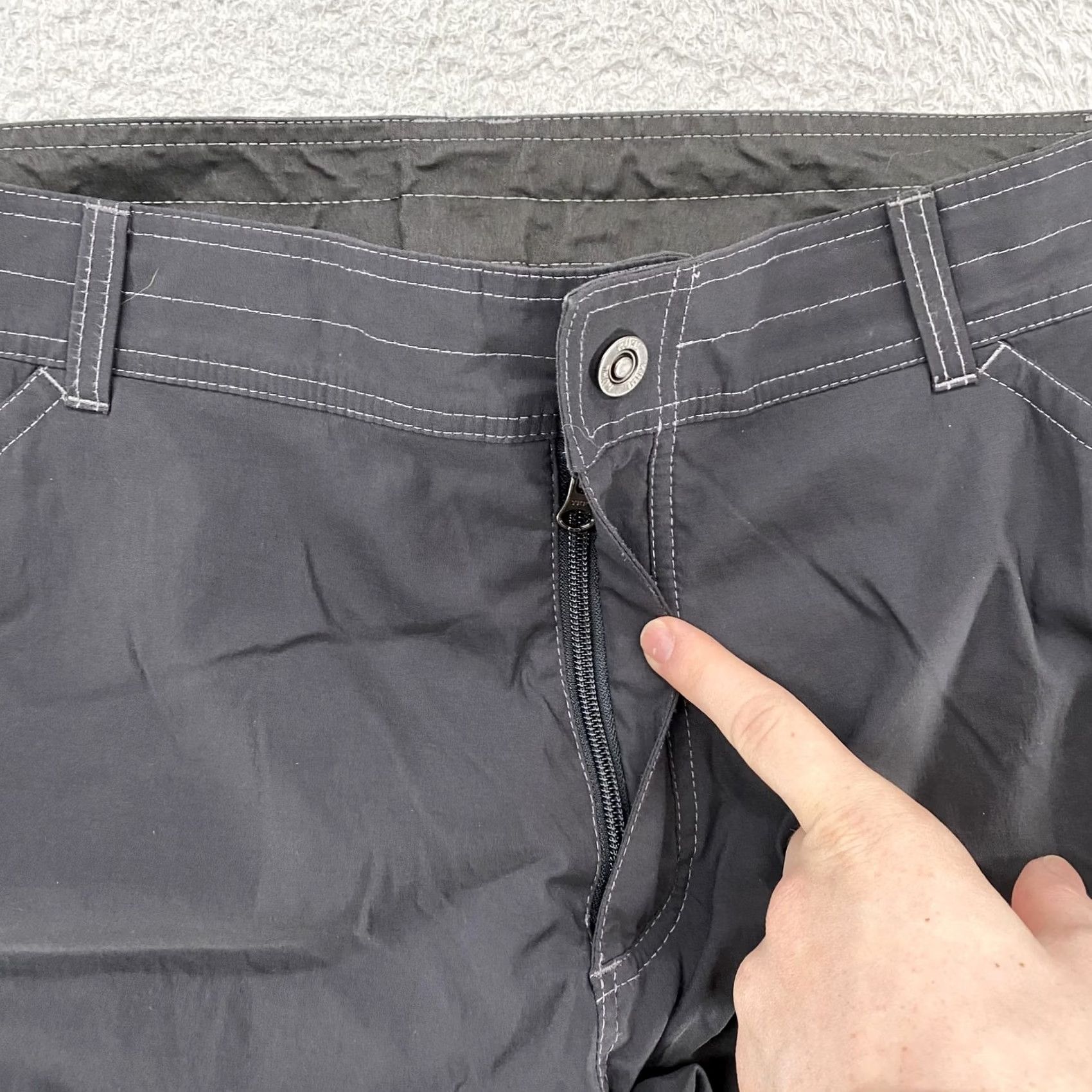 Vintage Kuhl Renegade Convertible Stealth Pants Mens 38x30 Black Hiking Zip Off Pants Mens 38 Regular Black Outdoor Hiking 30x38 Mens Mens Size US 38 / EU 54 - 7 Thumbnail