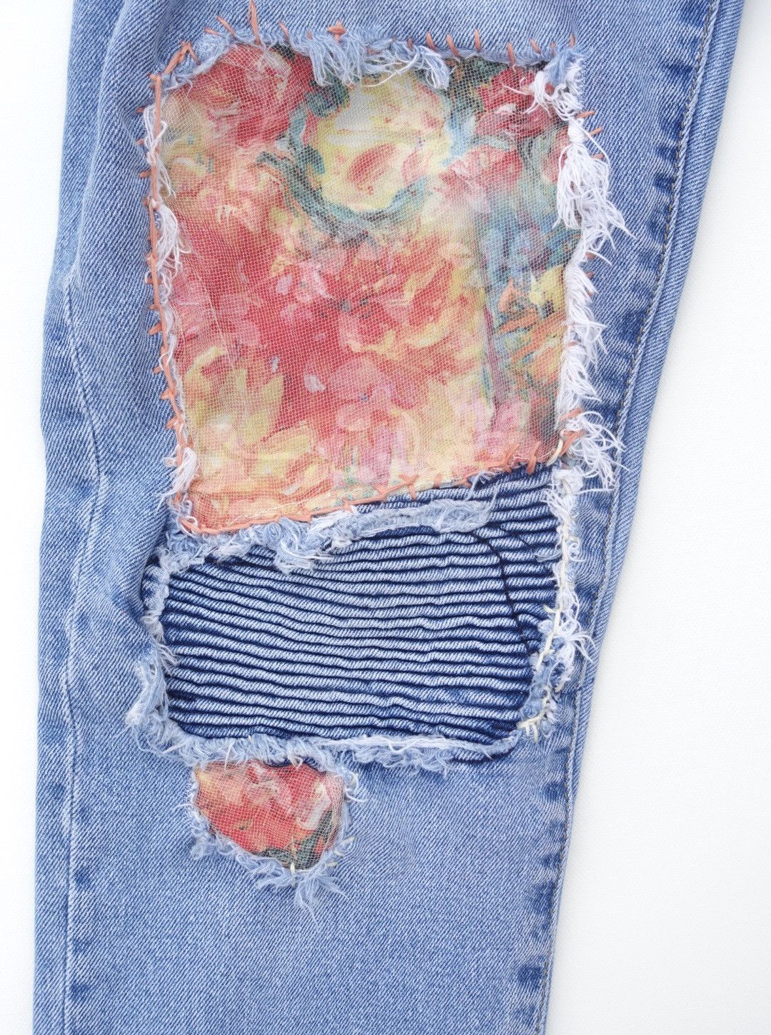Vintage Grandma’s garden jeans Size US 31 - 6 Thumbnail
