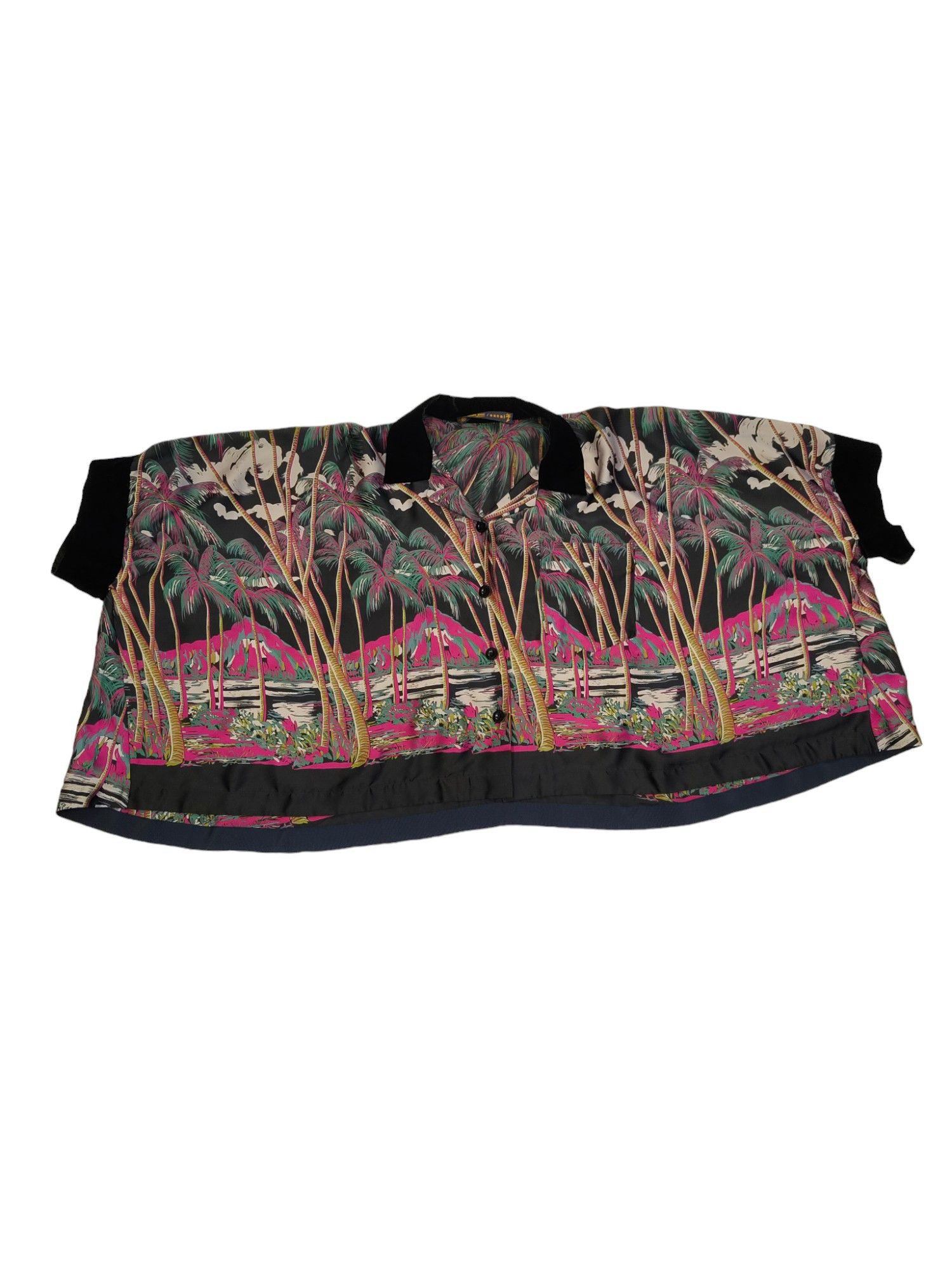 Sacai Overall Hawaiian Palm Trees Print Shirt