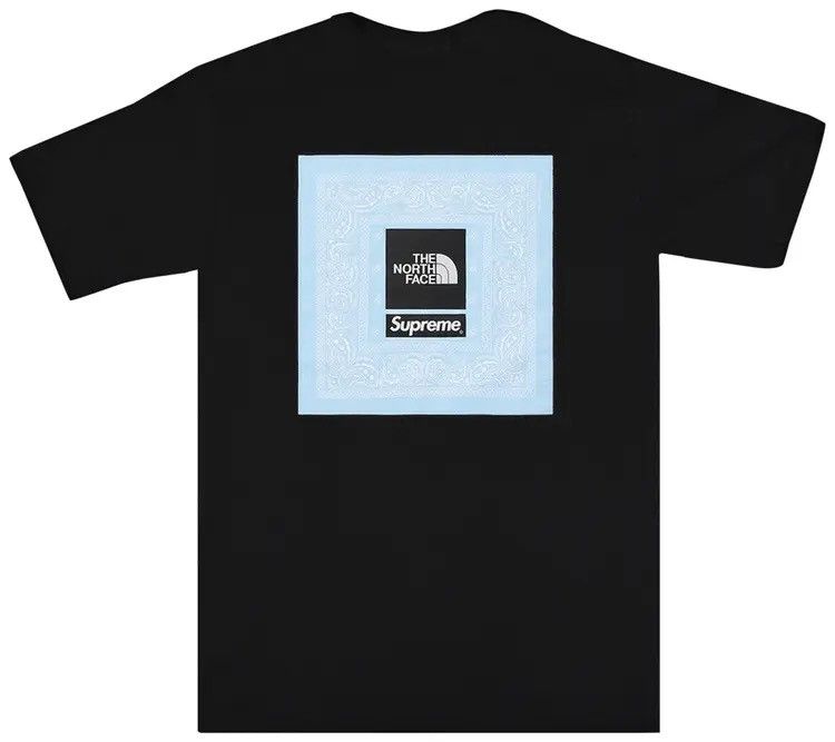 Supreme × The North Face Supreme x The North Face Bandana Tee - Black & Blue - US L Size US L / EU 52-54 / 3 - 2 Thumbnail