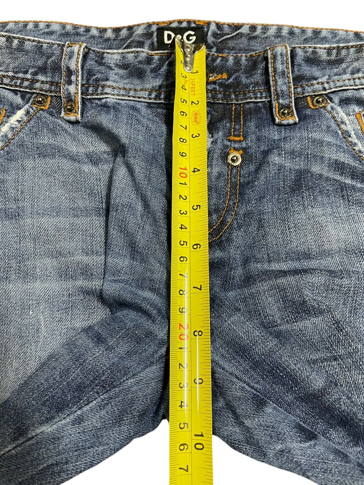 Dolce & Gabbana Vintage Dolce Gabbana Blue Faded Wash Distress Jeans Size US 35 - 15 Thumbnail
