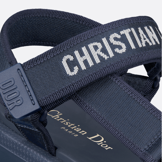 Dior o1w1db10625 Dioriviera D-Wave Sandals in Deep Blue Size US 10 / IT 40 - 3 Thumbnail