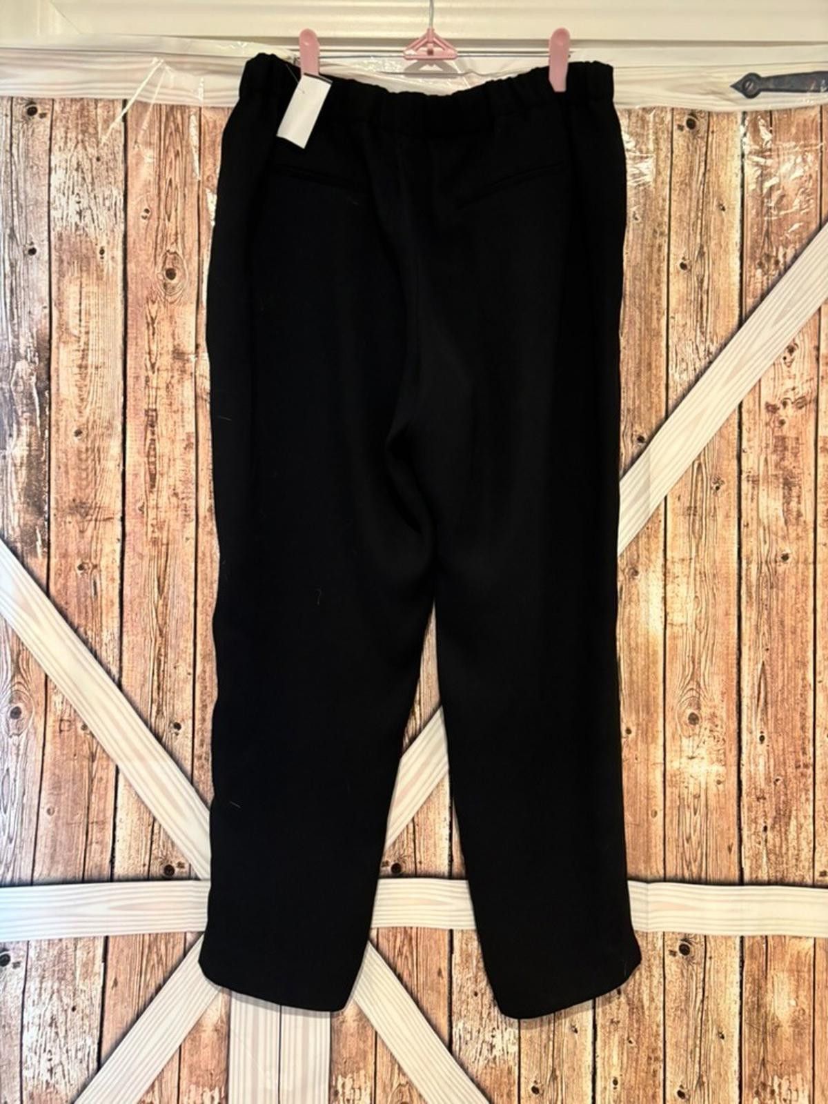 Zara Womens Zara black dress pants sz M or 8 high waisted #314 Size 32" / US 10 / IT 46 - 2 Thumbnail