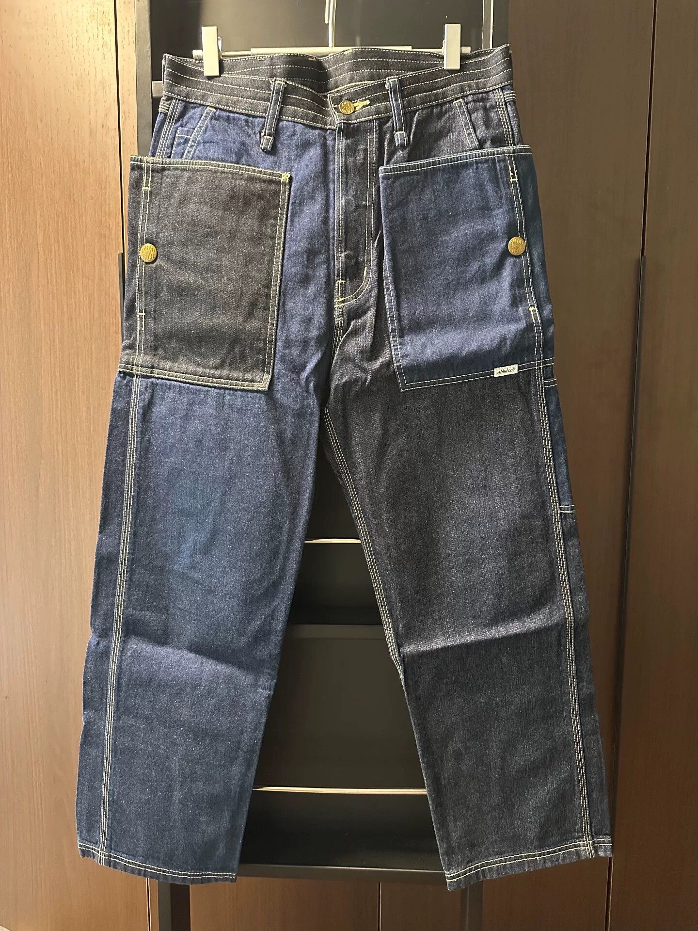 Neighborhood Neighborhood Raw Denim Patchwork Jeans Size US 26 / EU 42 - 1 Thumbnail