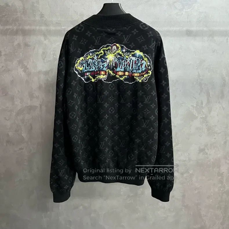Louis Vuitton Louis Vuitton Latest Black Full Print Zip Tunic Jacket Size US XXL / EU 58 / 5 - 5 Thumbnail