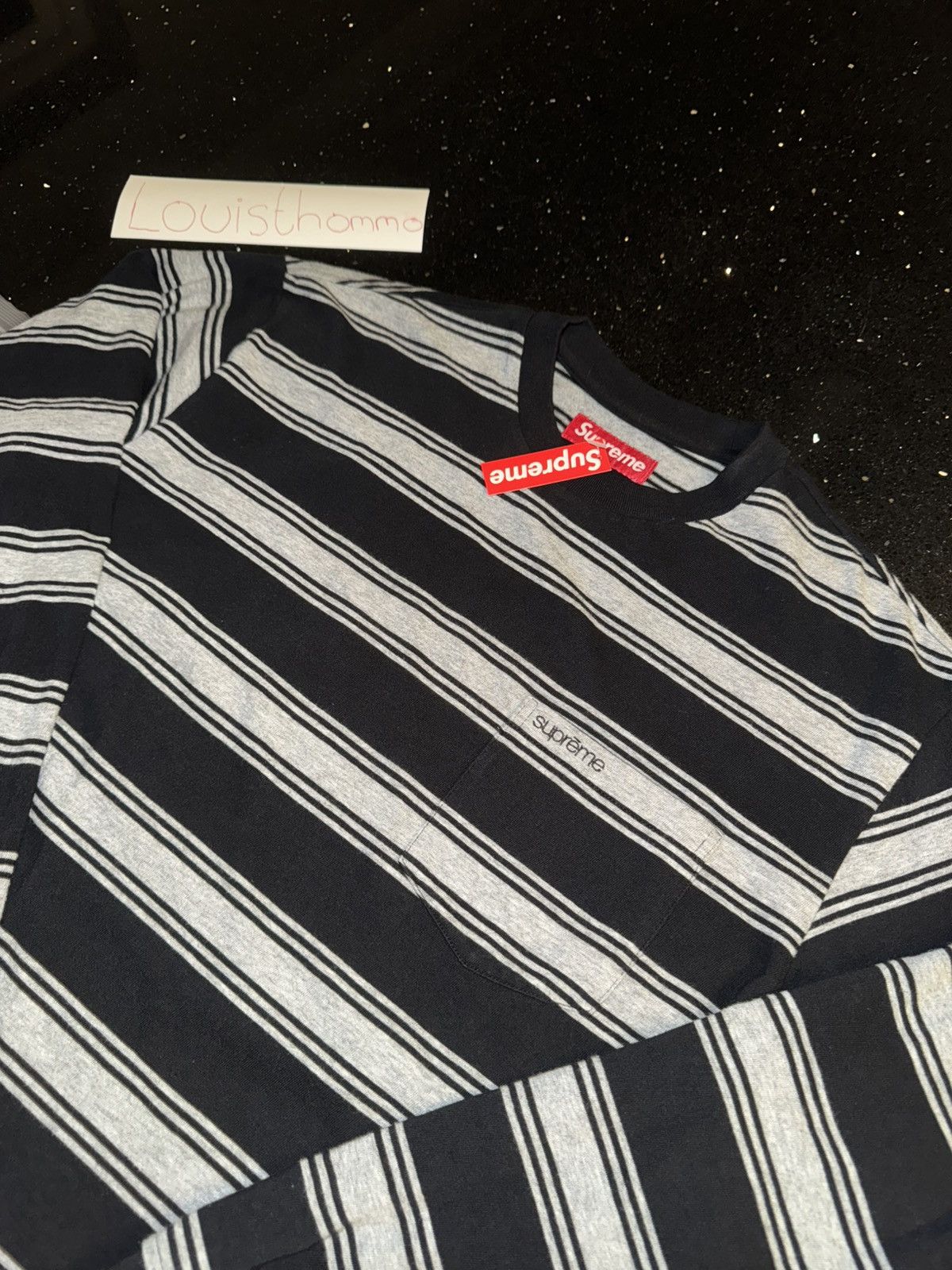 Supreme fw25 Stripe Pocket L/S Top