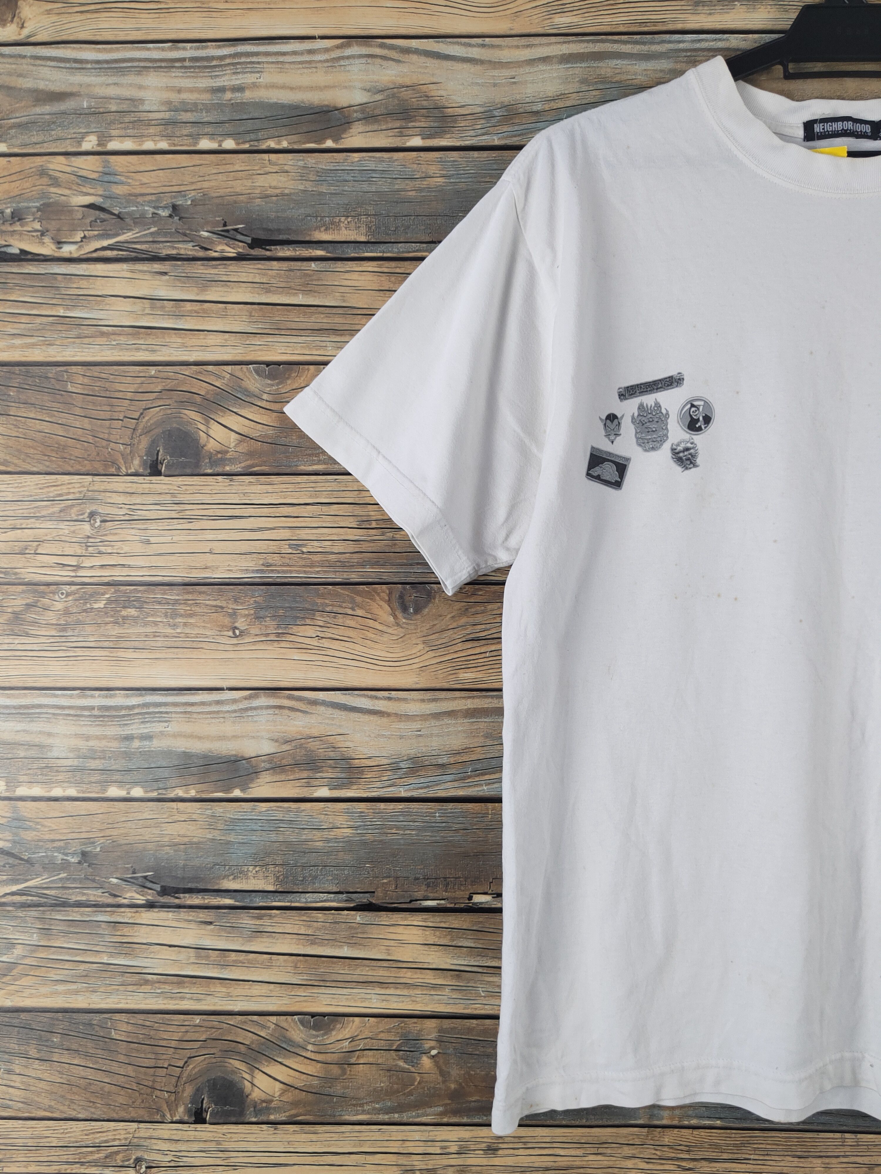 Neighborhood DL Neighborhood White Short Sleeve T-shirt #2055 Size US M / EU 48-50 / 2 - 4 Thumbnail