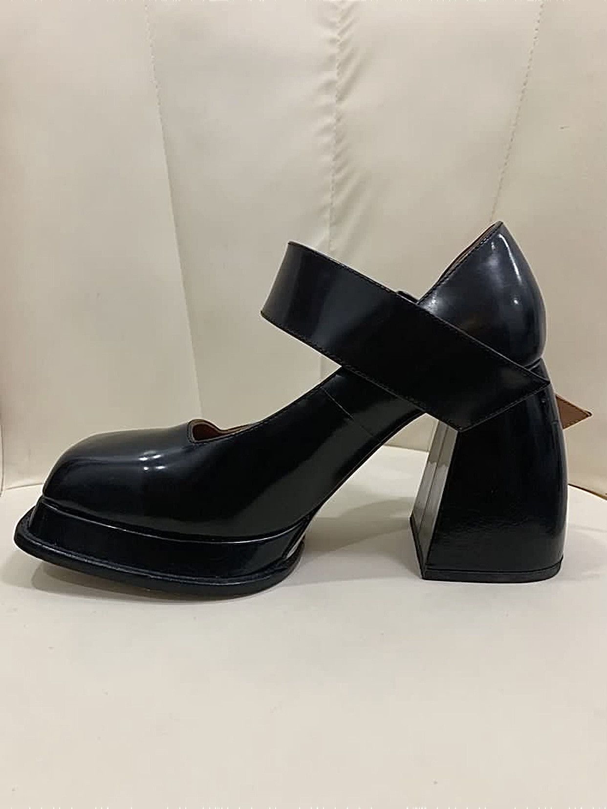 Shushu/Tong SHUSHU/TONG MARY JANE - SQUARE TOE BELTED HEEL Size US 8 / IT 38 - 3 Thumbnail